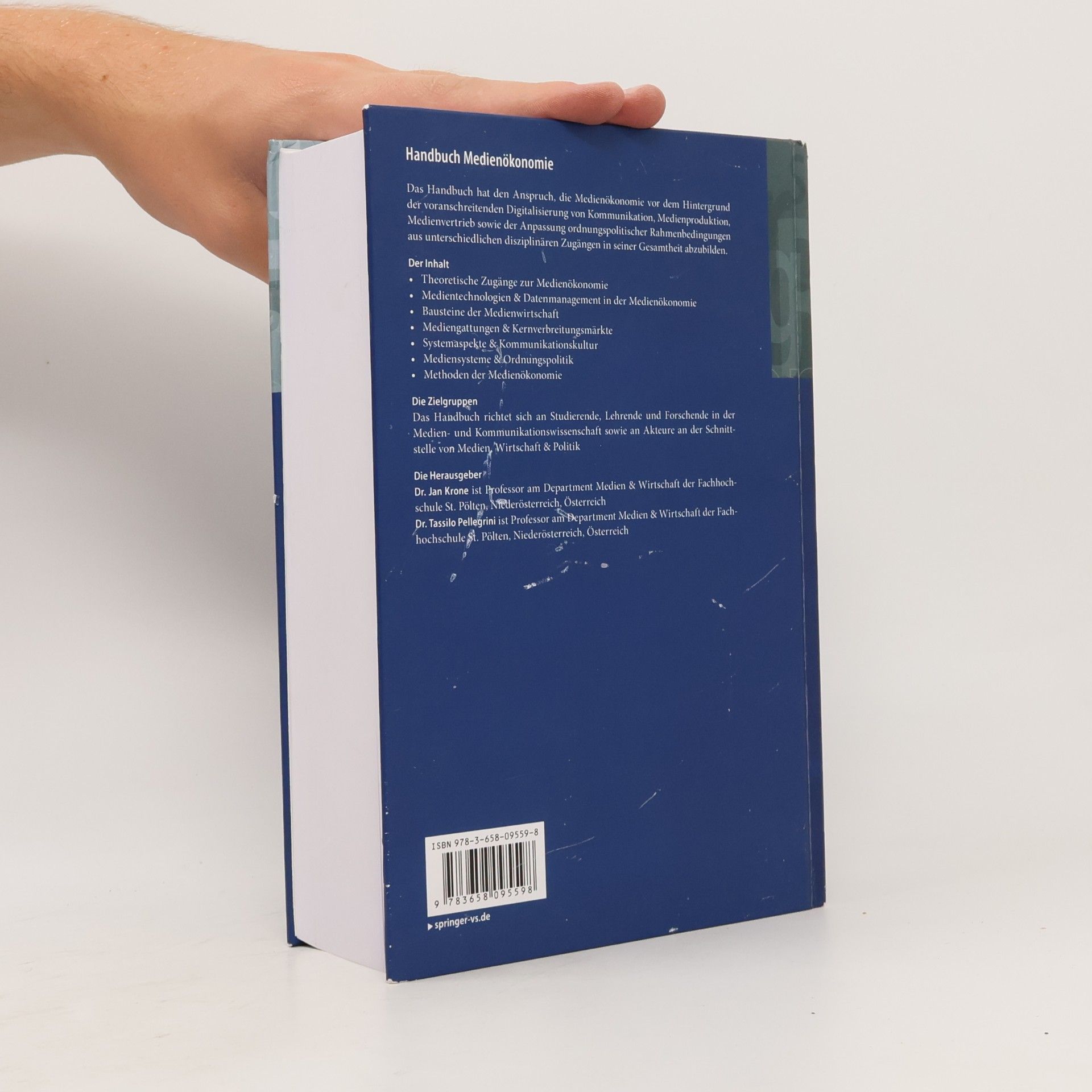 Jan Krone Springer Reference Sozialwissenschaften - 2: Handbuch Medienökonomie