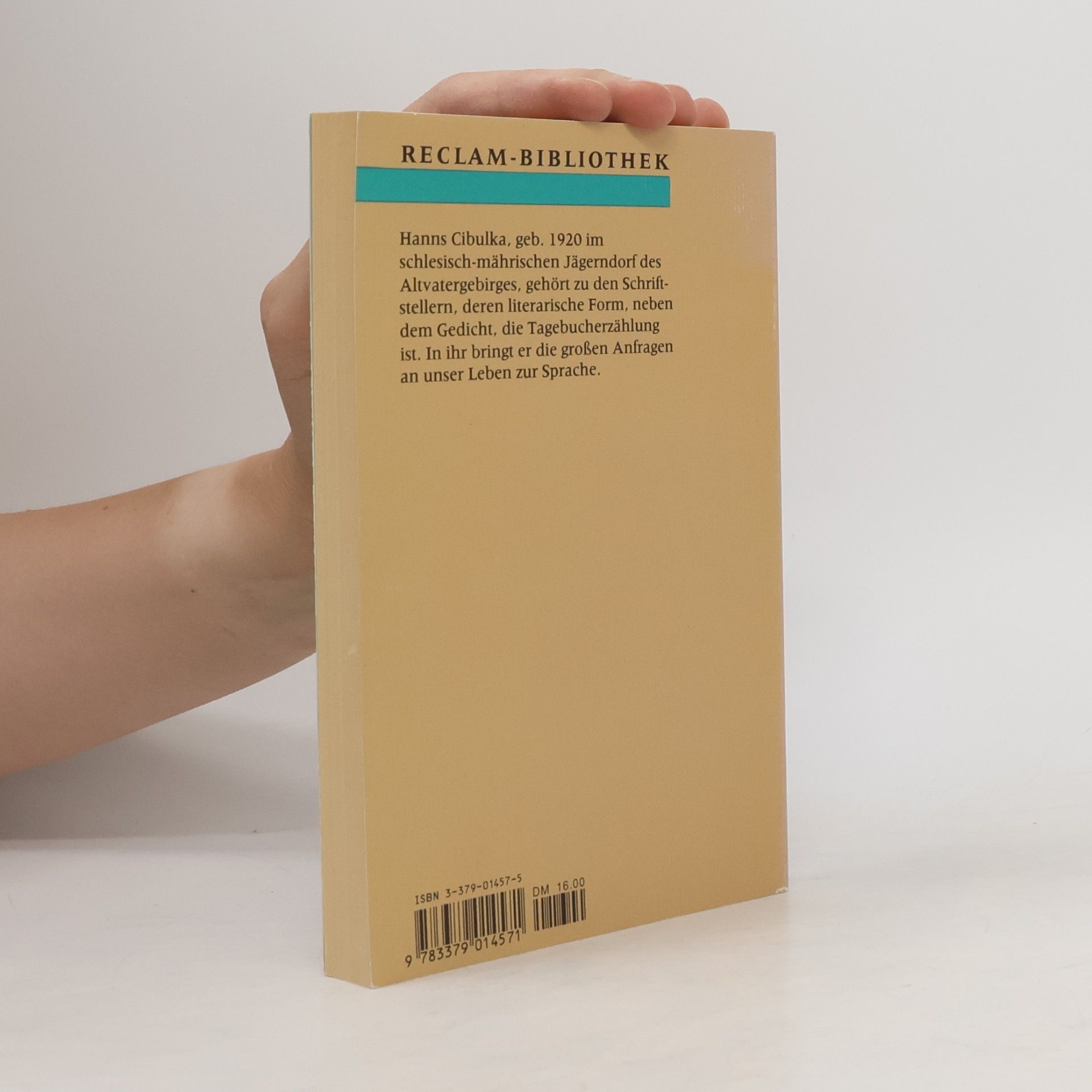 Hanns Cibulka Thüringer Tagebuch