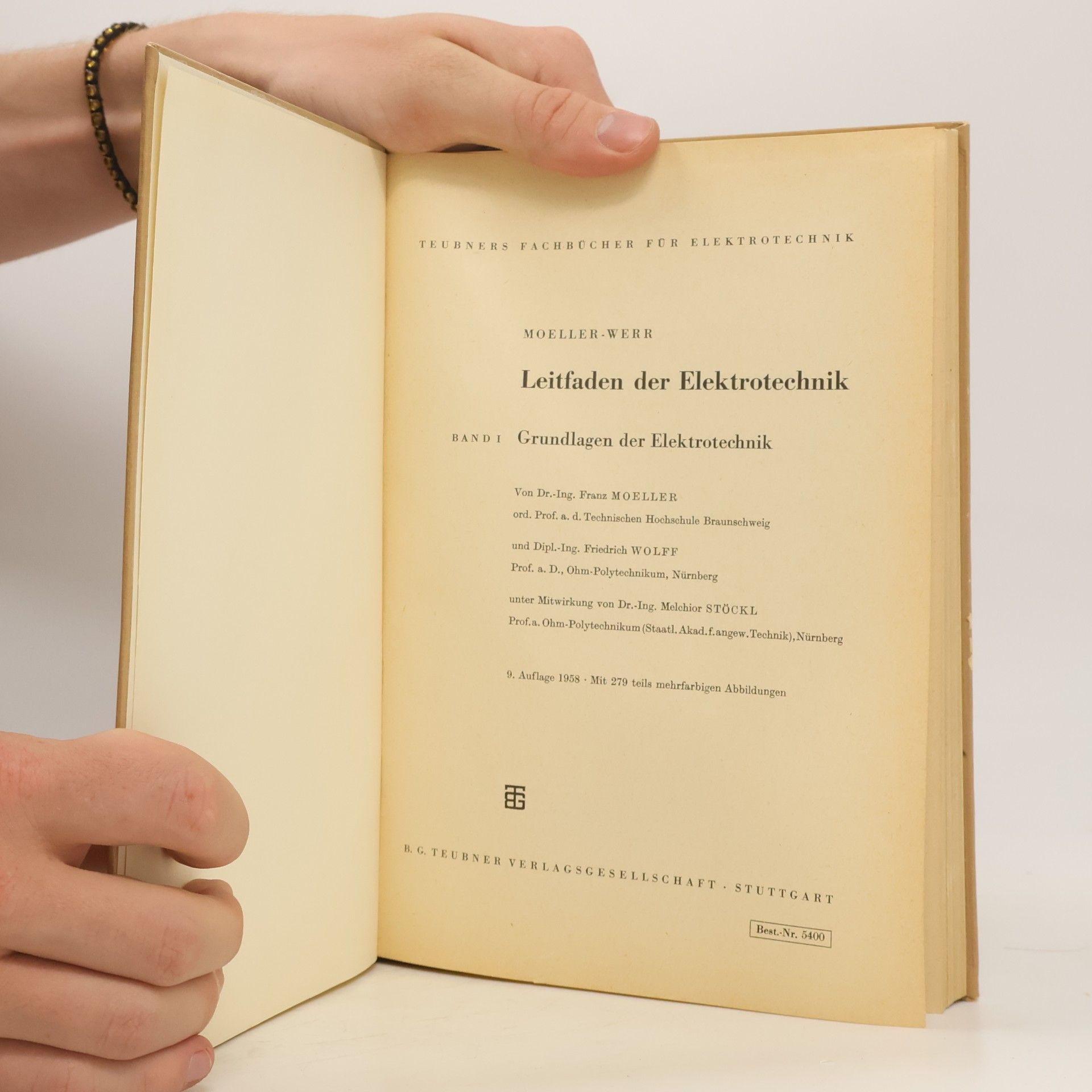 Franz Moeller Grundlagen der Elektrotechnik I.