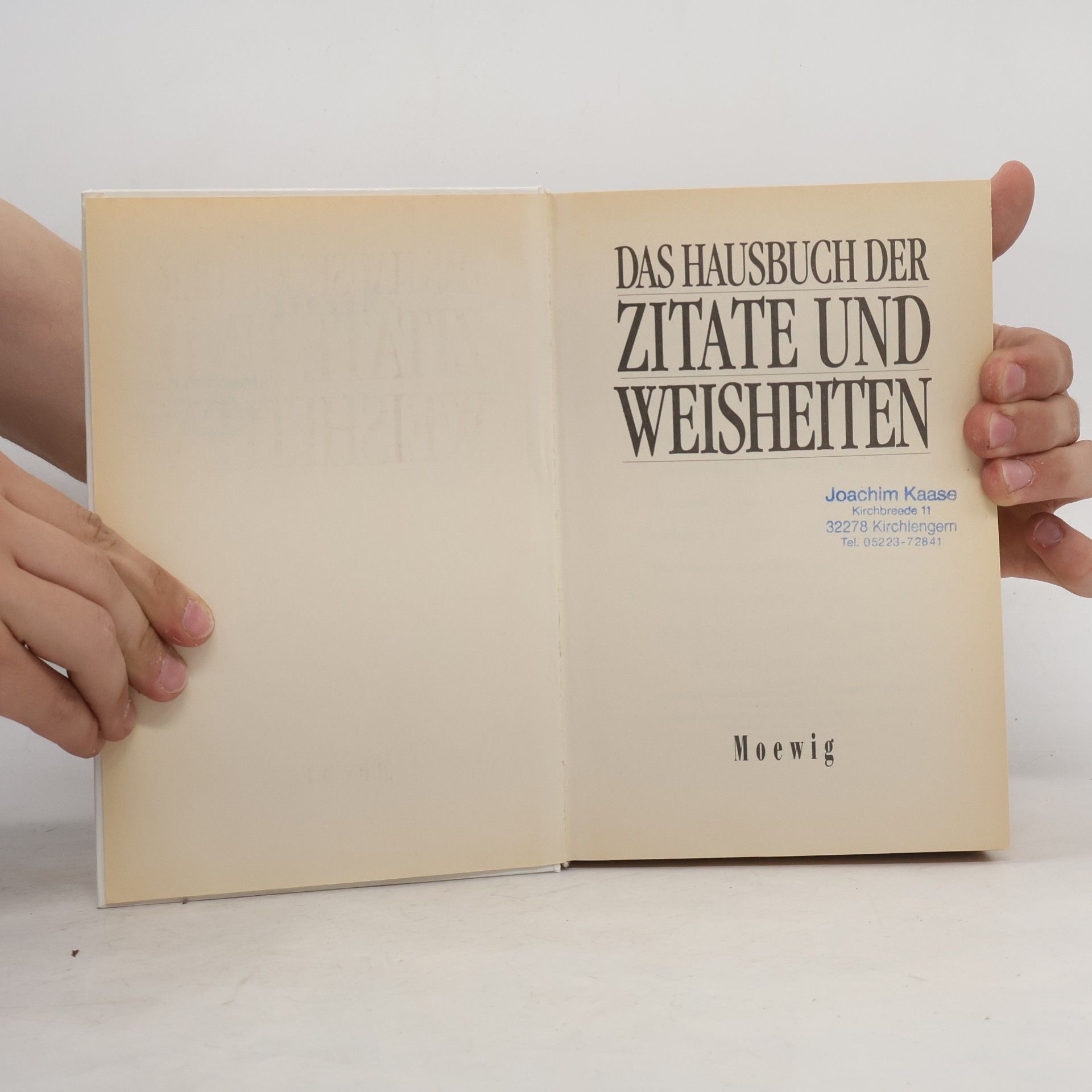 Autorenkollektiv Das Hausbuch der Zitate und Weisheiten