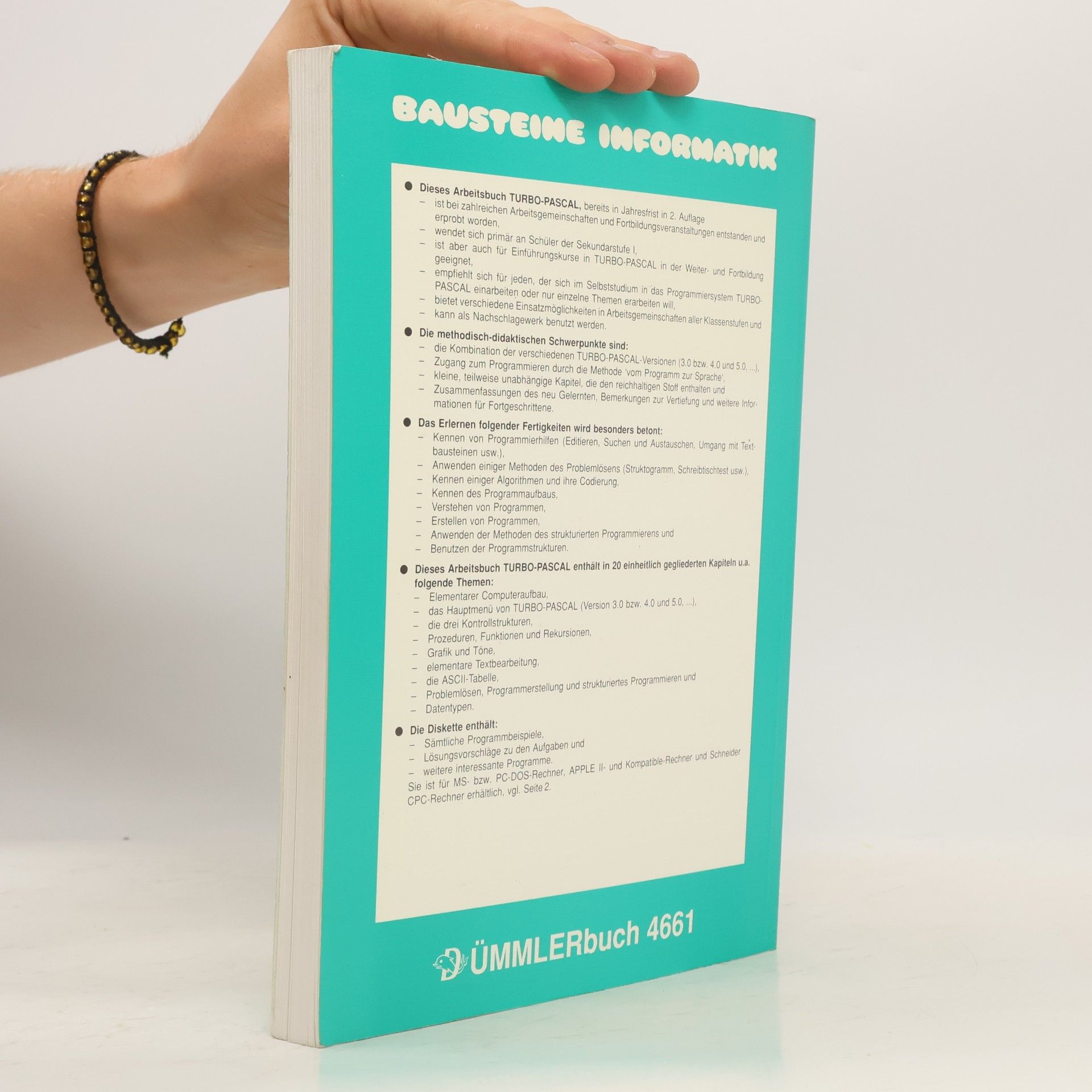 Günter Scheu Arbeitsbuch TURBO PASCAL 3.0 /4.0 /5.0: zahlreiche Anwendungsbeispiele, -aufgaben und Programme, Lernerfolgskontrollen