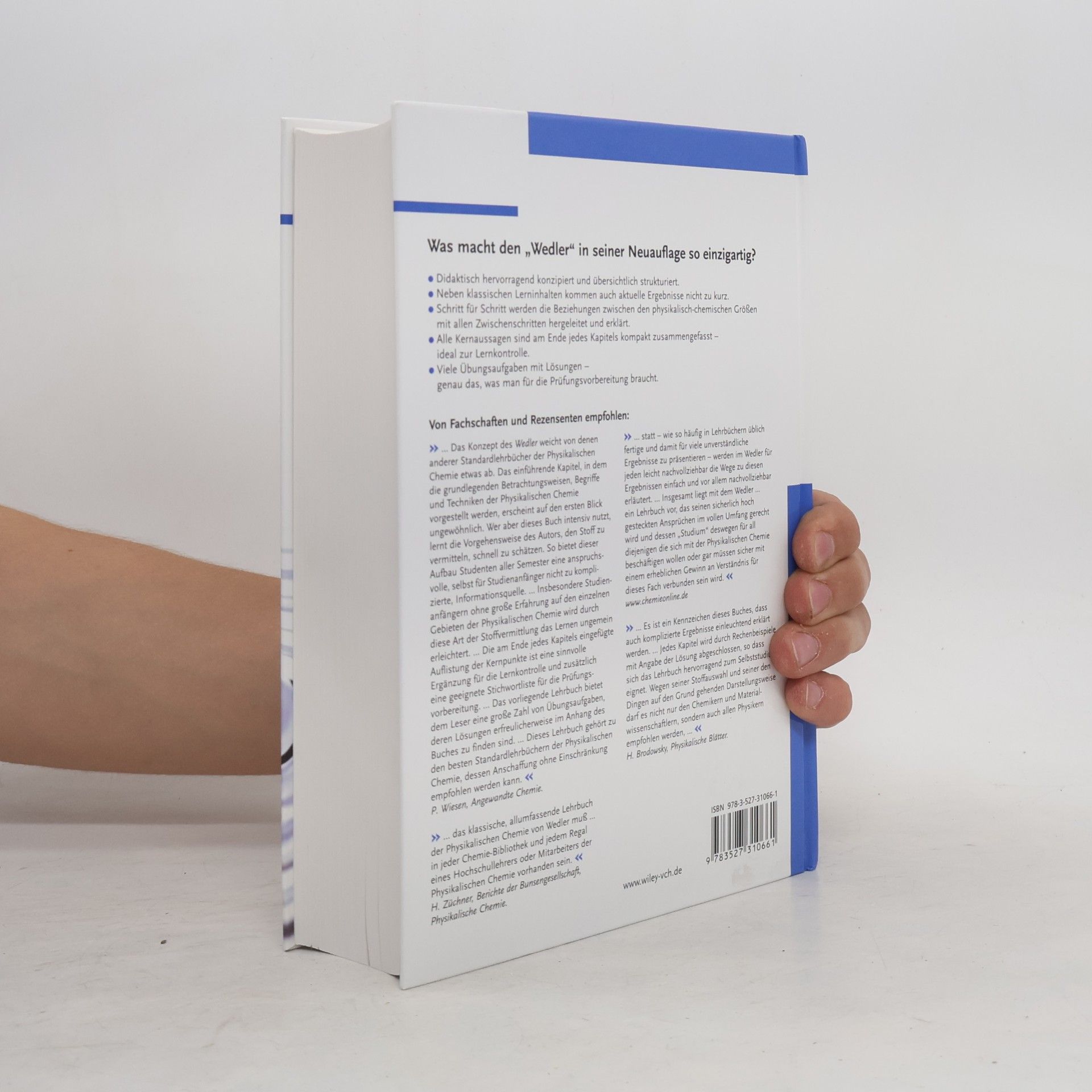 Gerd Wedler Lehrbuch der physikalischen Chemie