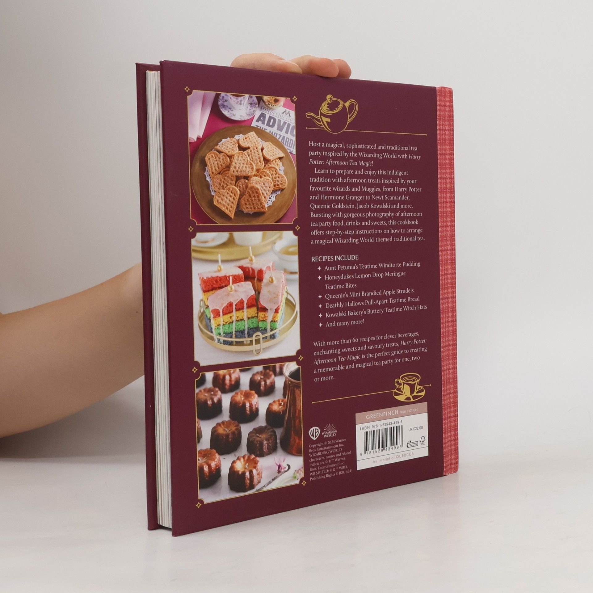 Veronica Hinke Harry Potter Afternoon Tea Magic: Official Snacks, Sips and Sweets Inspired by the Wizarding World