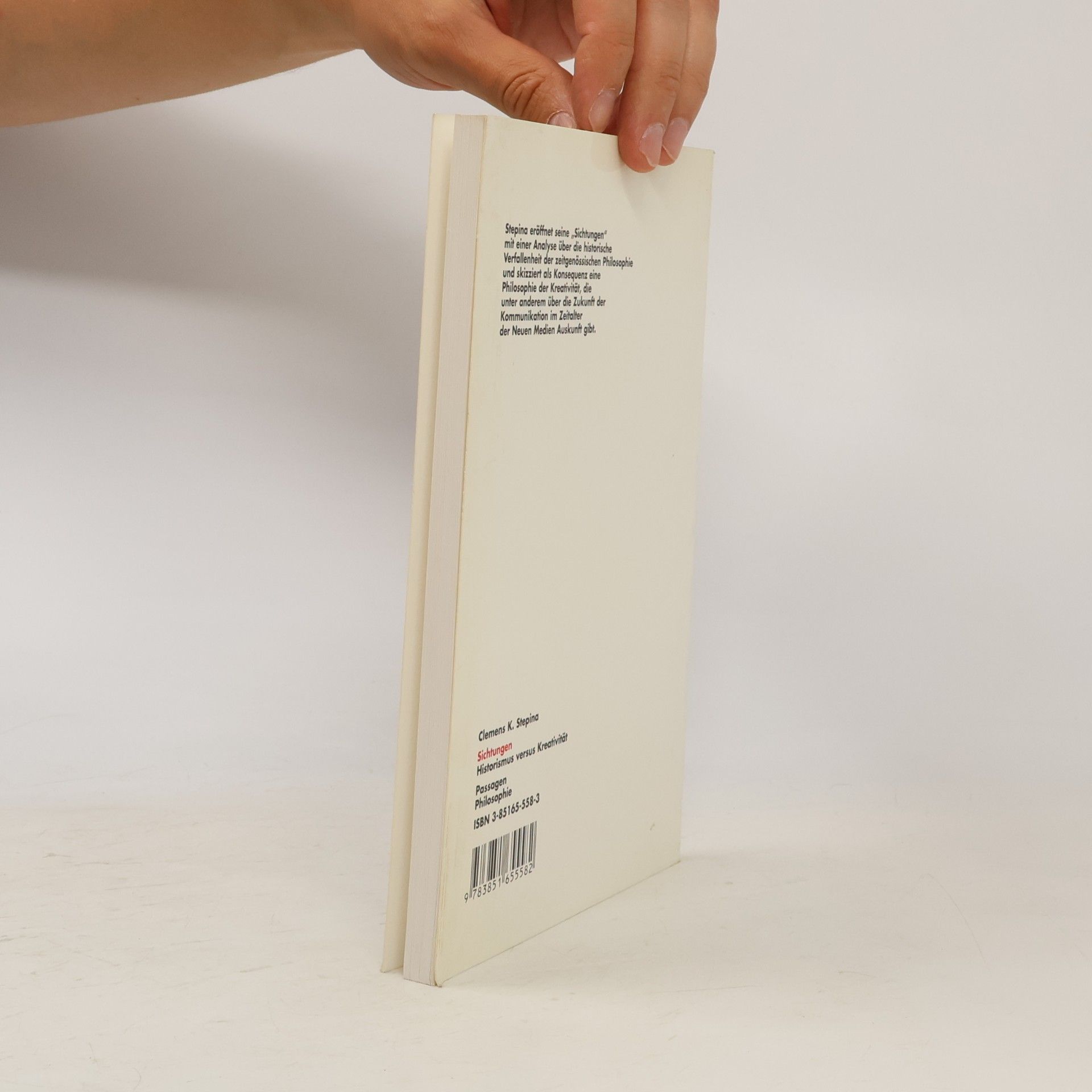 Clemens Kurt Stepina Passagen Philosophie: Sichtungen