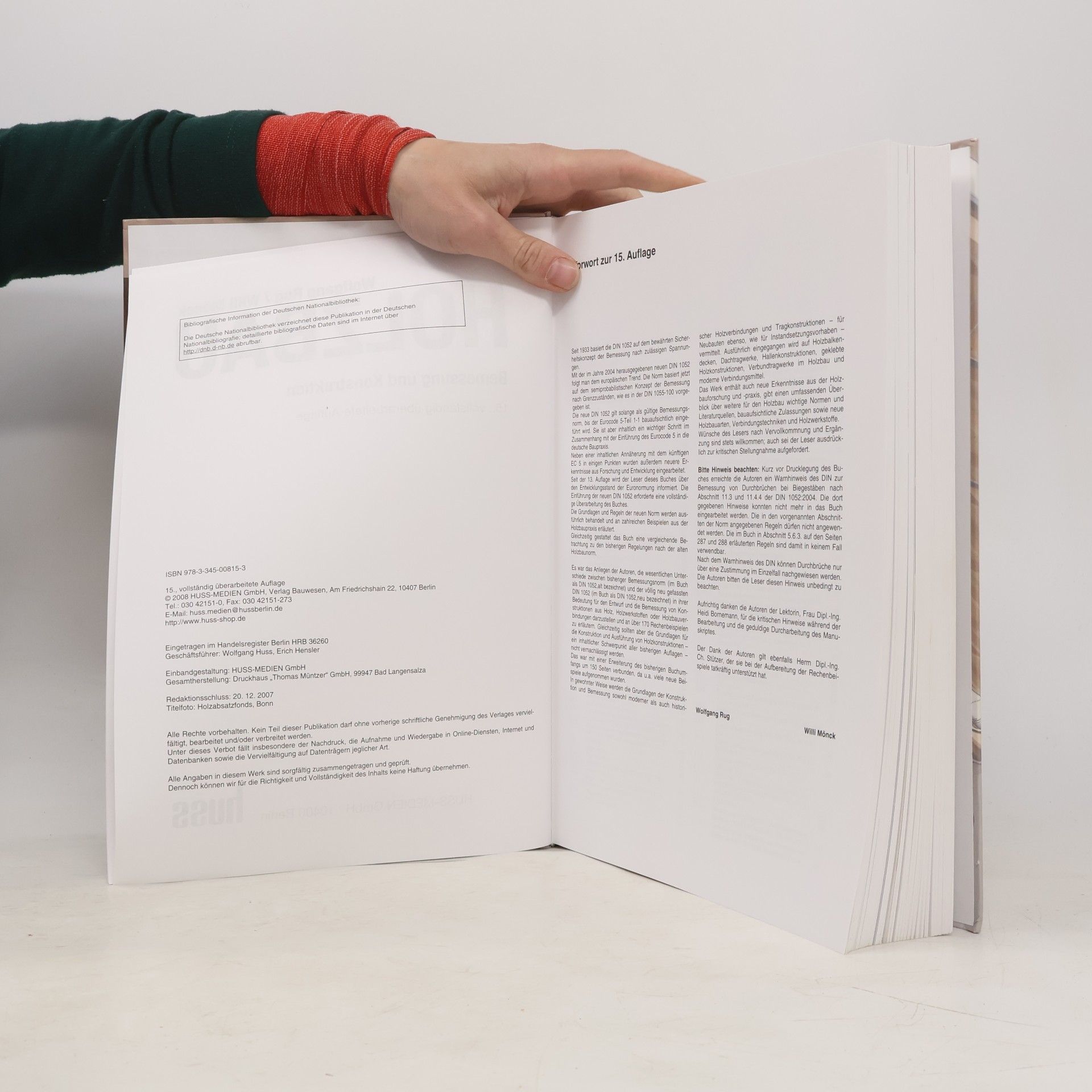 Wolfgang Ruge Holzbau - 15., vollständig überarbeitete Auflage