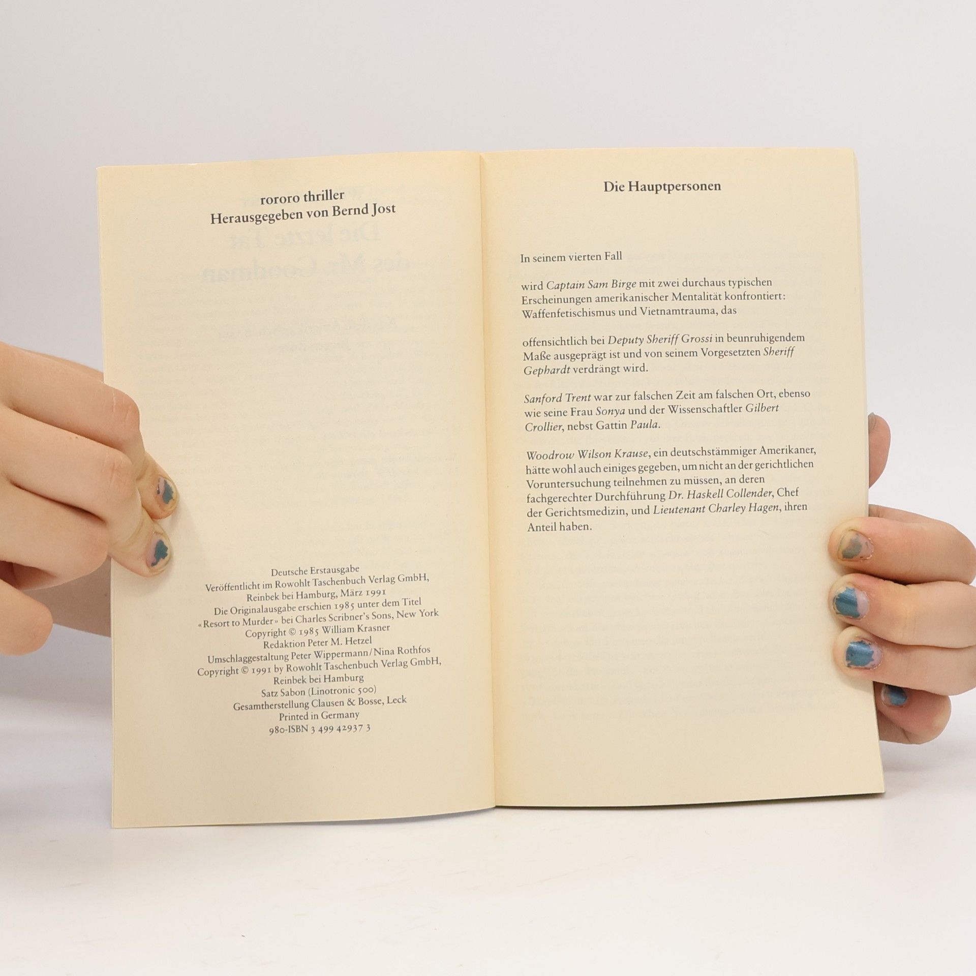 William Krasner Die letzte Tat des Mr. Goodman
