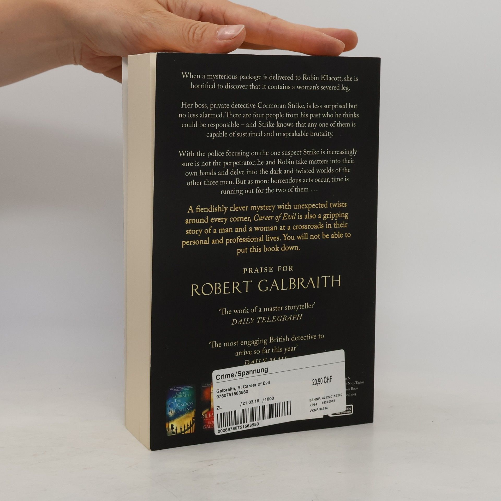 Joanne K. Rowlingová Career of Evil