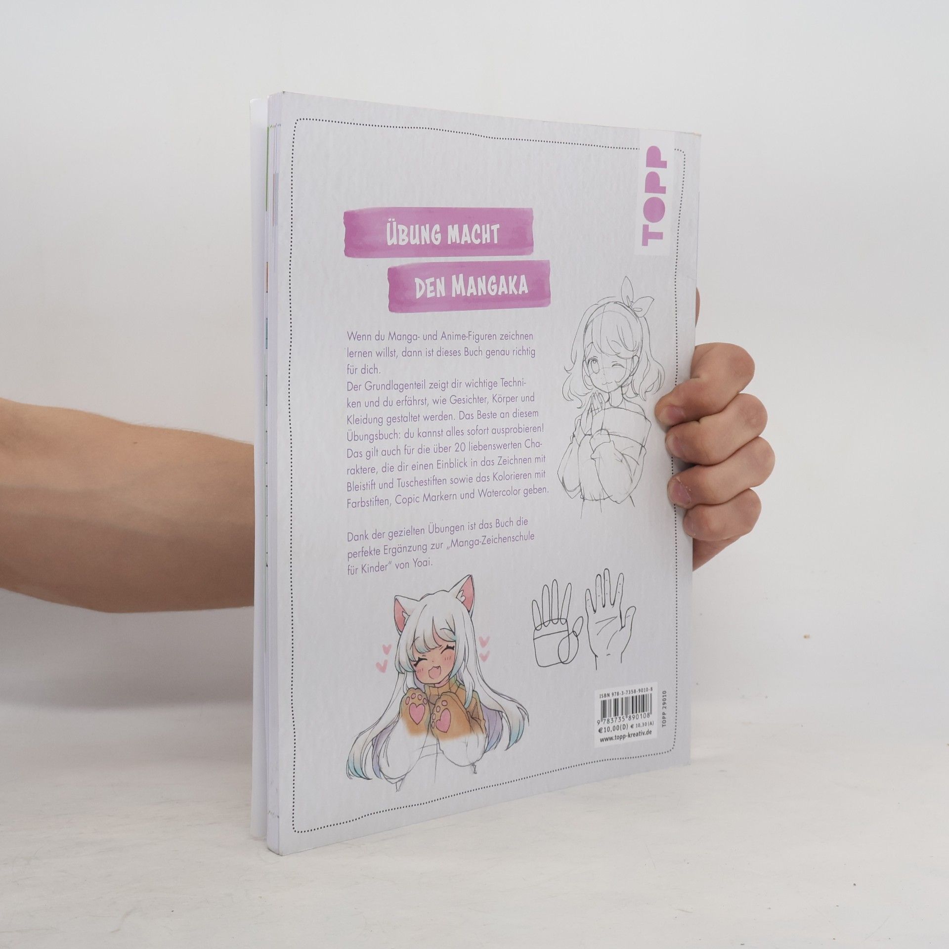 Yoai Manga-Zeichenschule für Kinder Übungsbuch