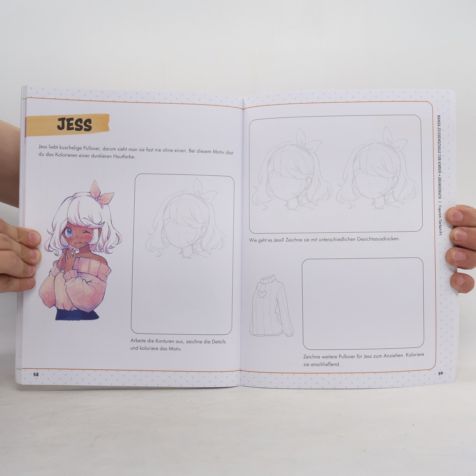 Yoai Manga-Zeichenschule für Kinder Übungsbuch