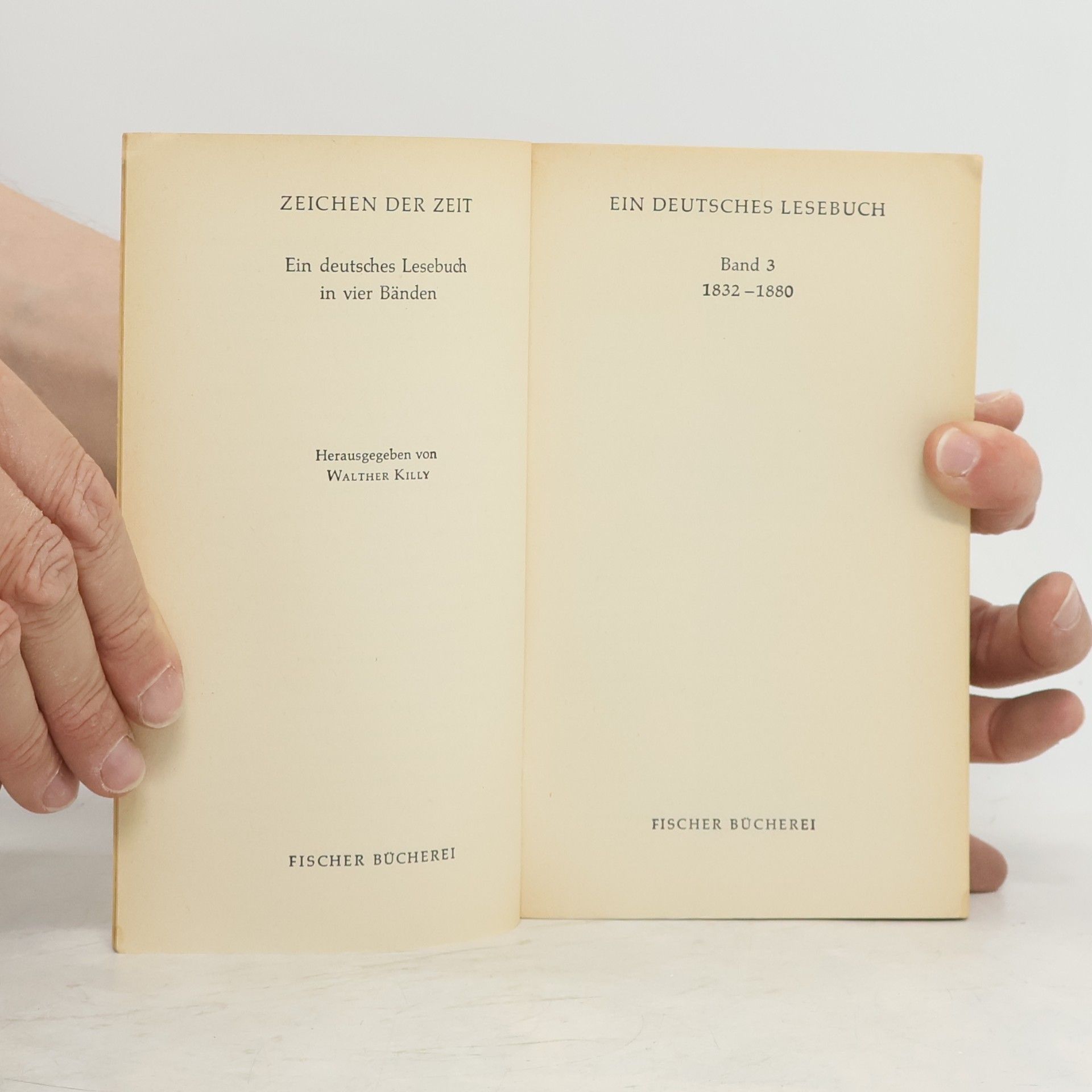 Walther Killy Zeichem der Zeit ein Deutsches Lesebuch 3