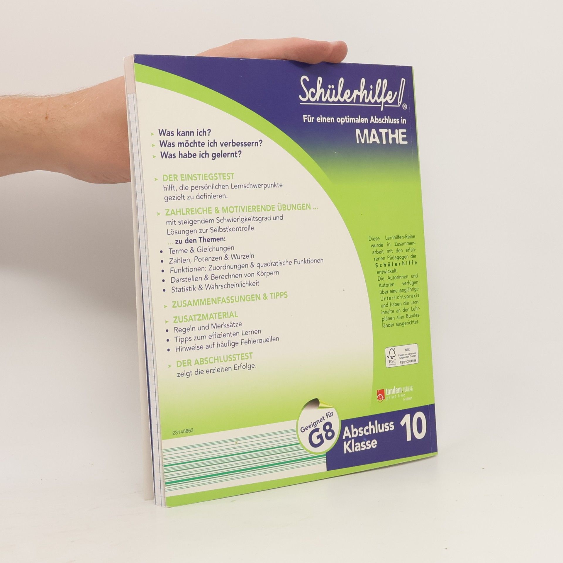 Autores varios Gute Noten In Mathe (Für den Abschluss nach Klasse 10)