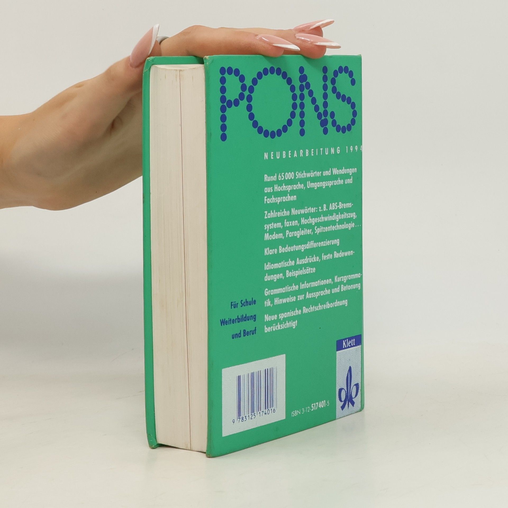 Gu nther Haensch PONS Kompaktwörterbuch Spanisch. Deutsch-Spanisch /Spanisch-Deutsch