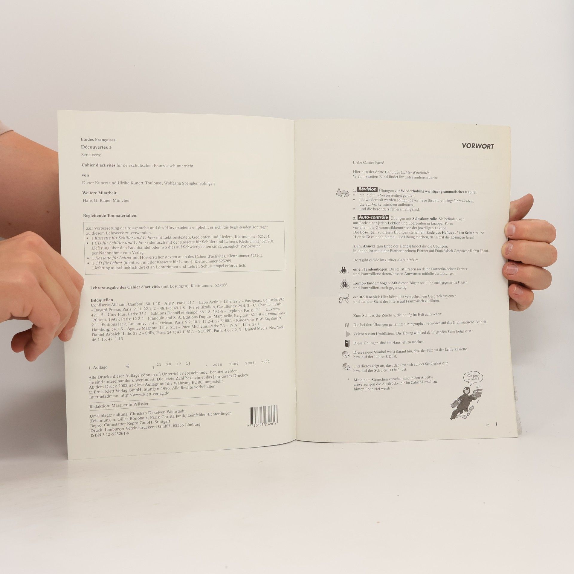 Monika Beutter Etudes Françaises - Découvertes - Série verte - 3: Cahier d'activités