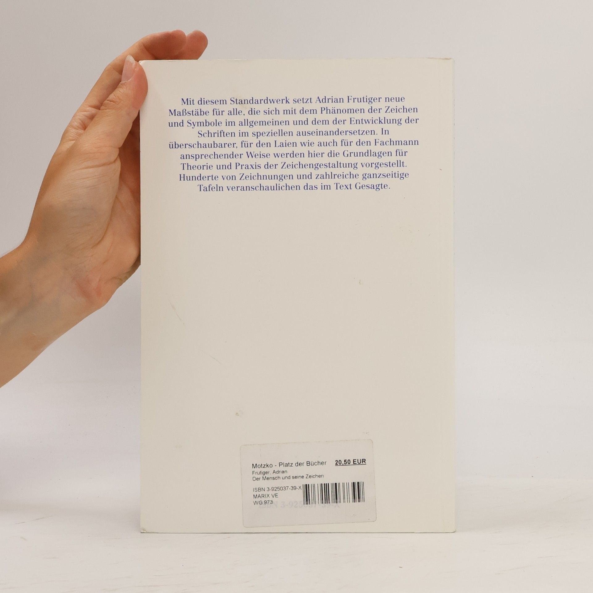 Adrian Frutiger Der Mensch und seine Zeichen