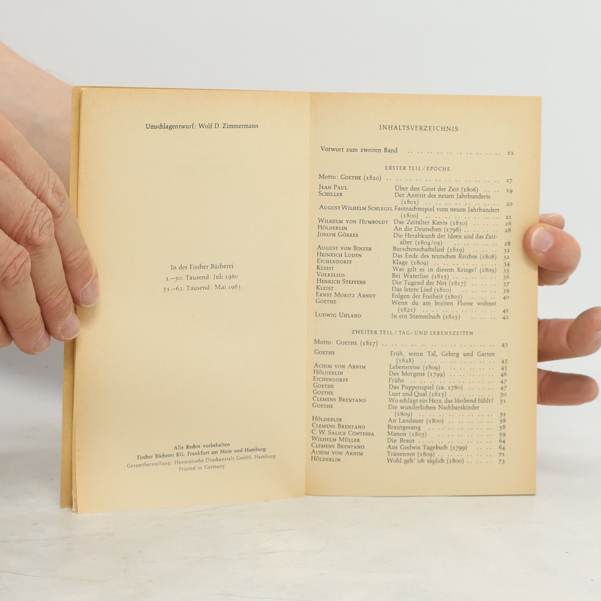 Walther Killy Zeichen der Zeit. Ein Deutsches Lesebuch 2