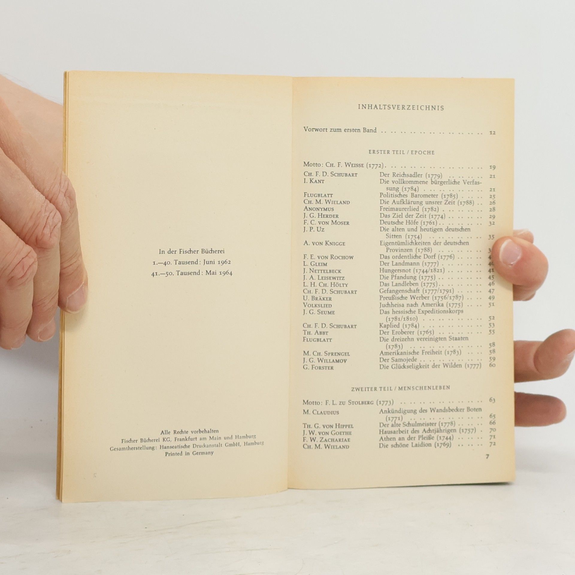 Walther Killy Zeichen der Zeit. Ein deutsches Lesebuch 1