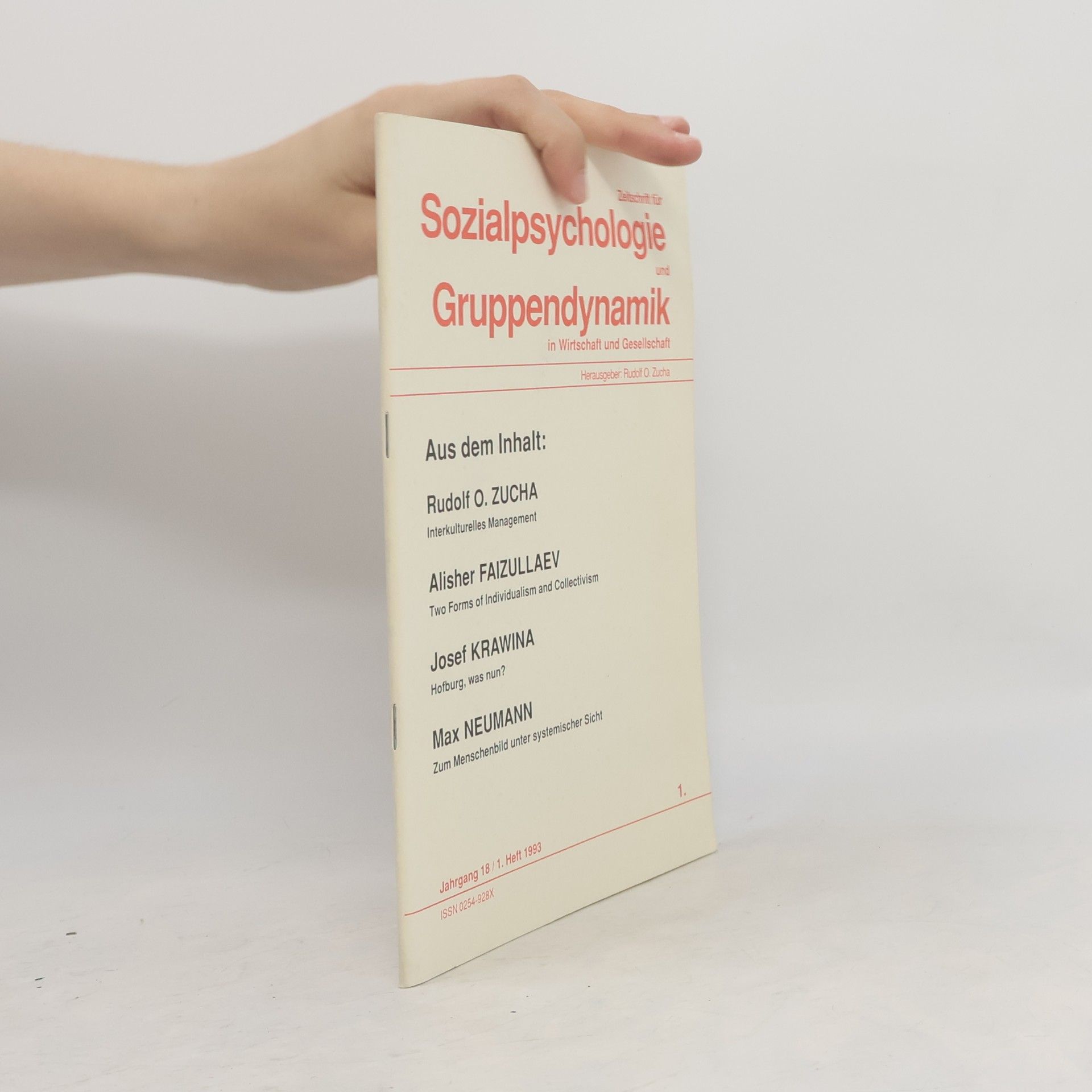 kolektiv Sozialpsychologie Gruppendynamik 1/1993