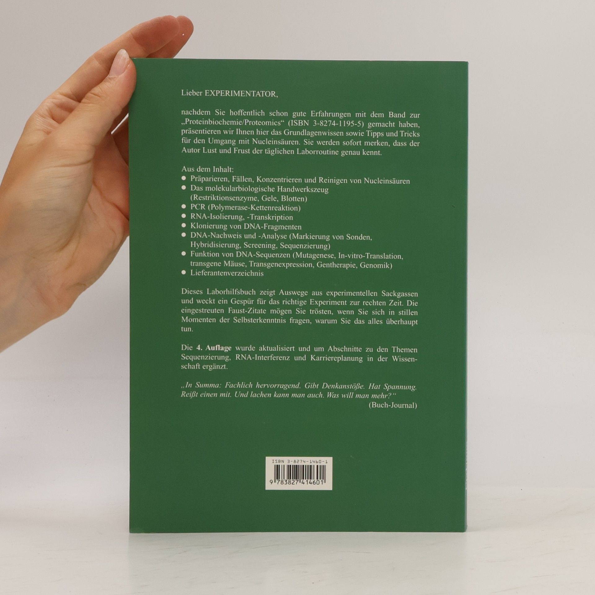 Cornel Mülhardt Der Experimentator: Molekularbiologie, Genomics - 4. Auflage