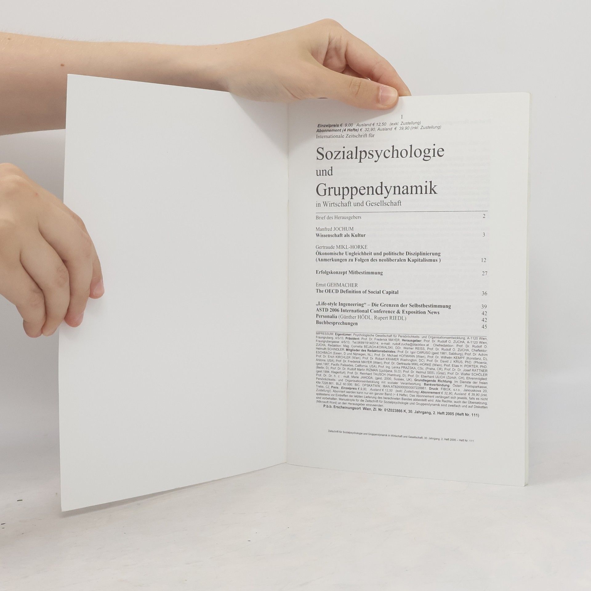 kolektiv Internationale Zeitschrift für Sozialpsychologie und Gruppendynamik in Wirtschaft und Gesellschaft
