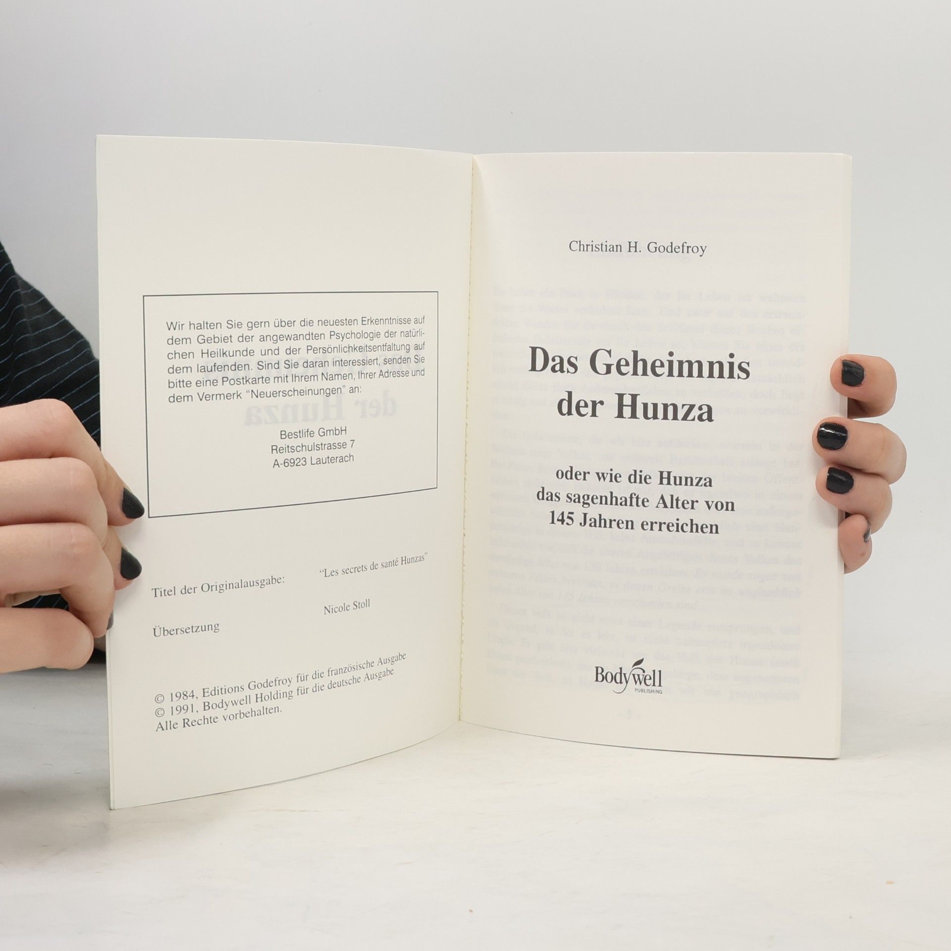 Christian Henri Godefroy Das Geheimnis der Hunza