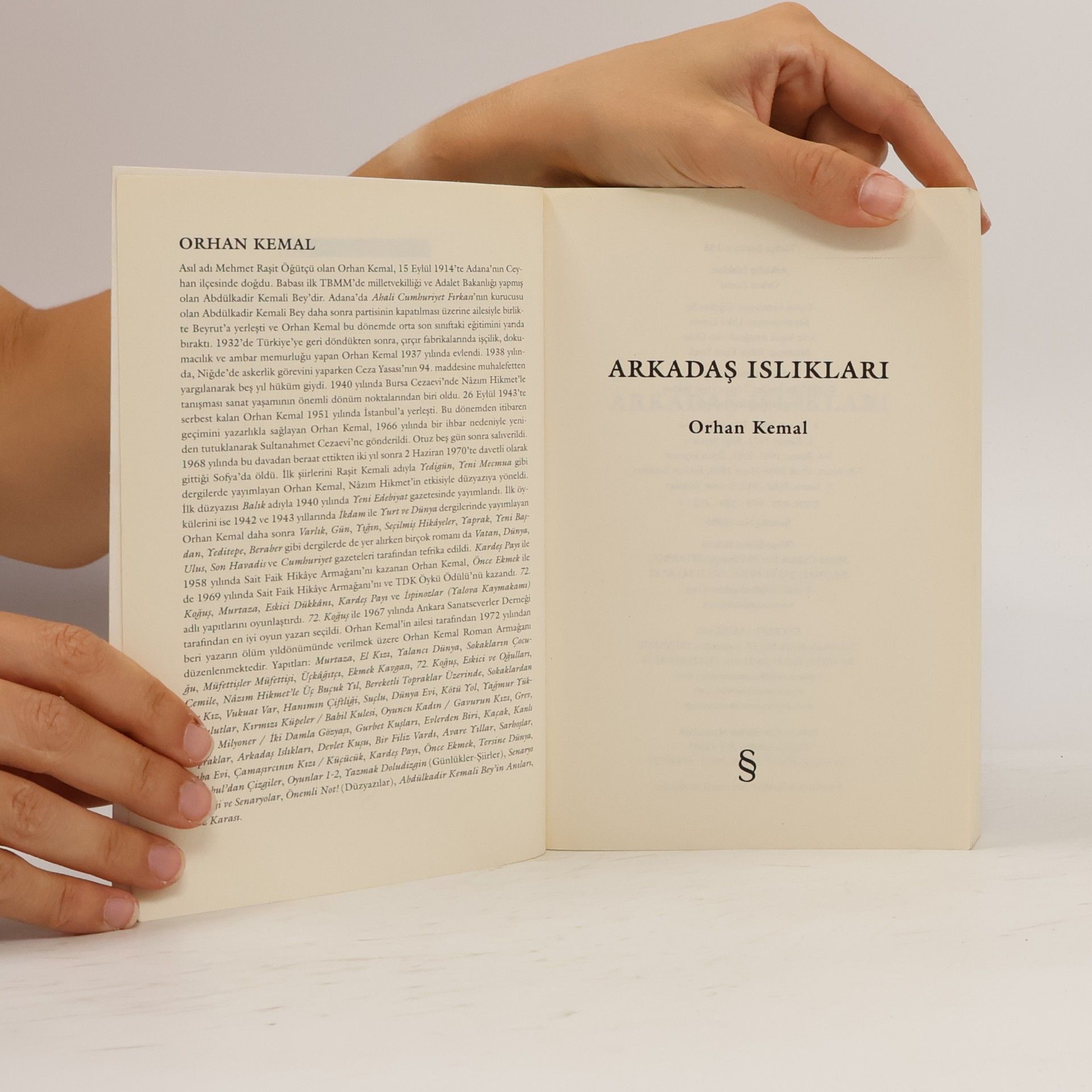 Orhan Kemal Arkadas Isliklari - 9. Baskı