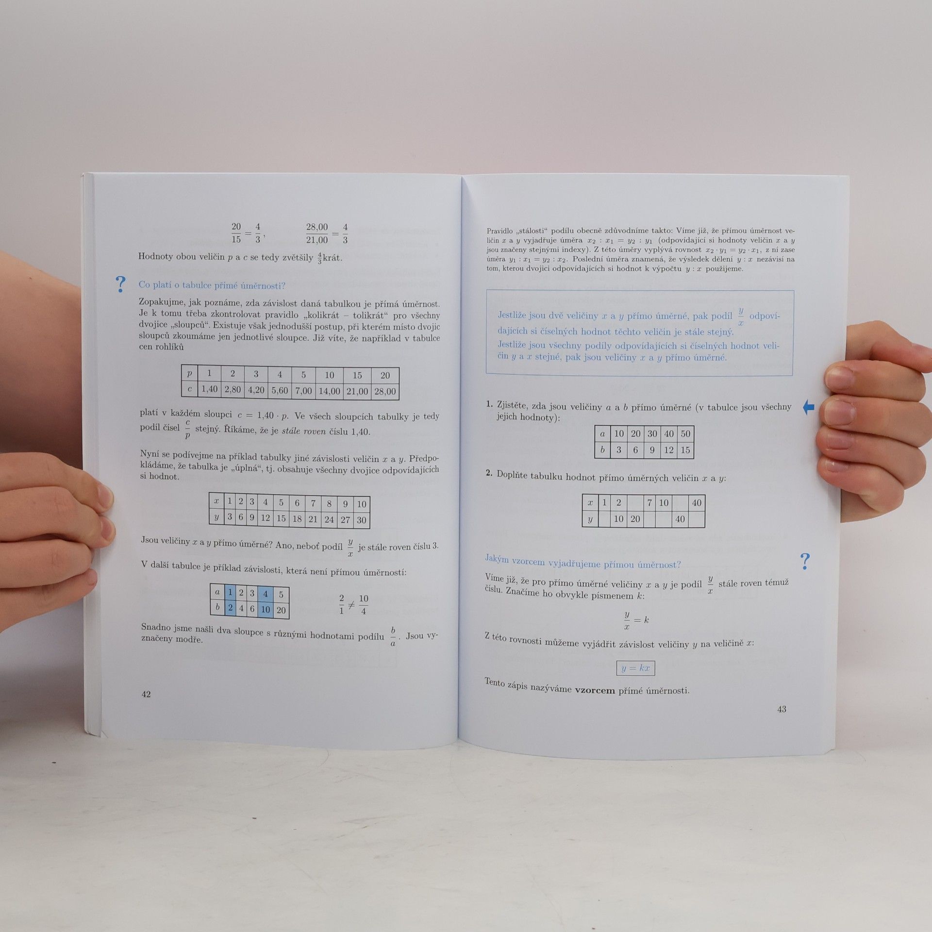 Jiří Herman Matematika: tercie. Úměrnosti