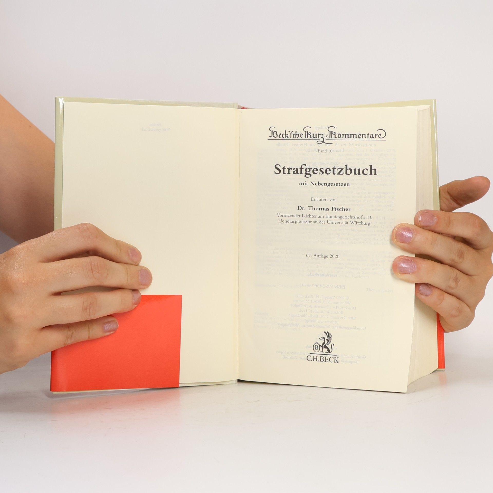 Thomas Fischer Strafgesetzbuch mit Nebengesetzen