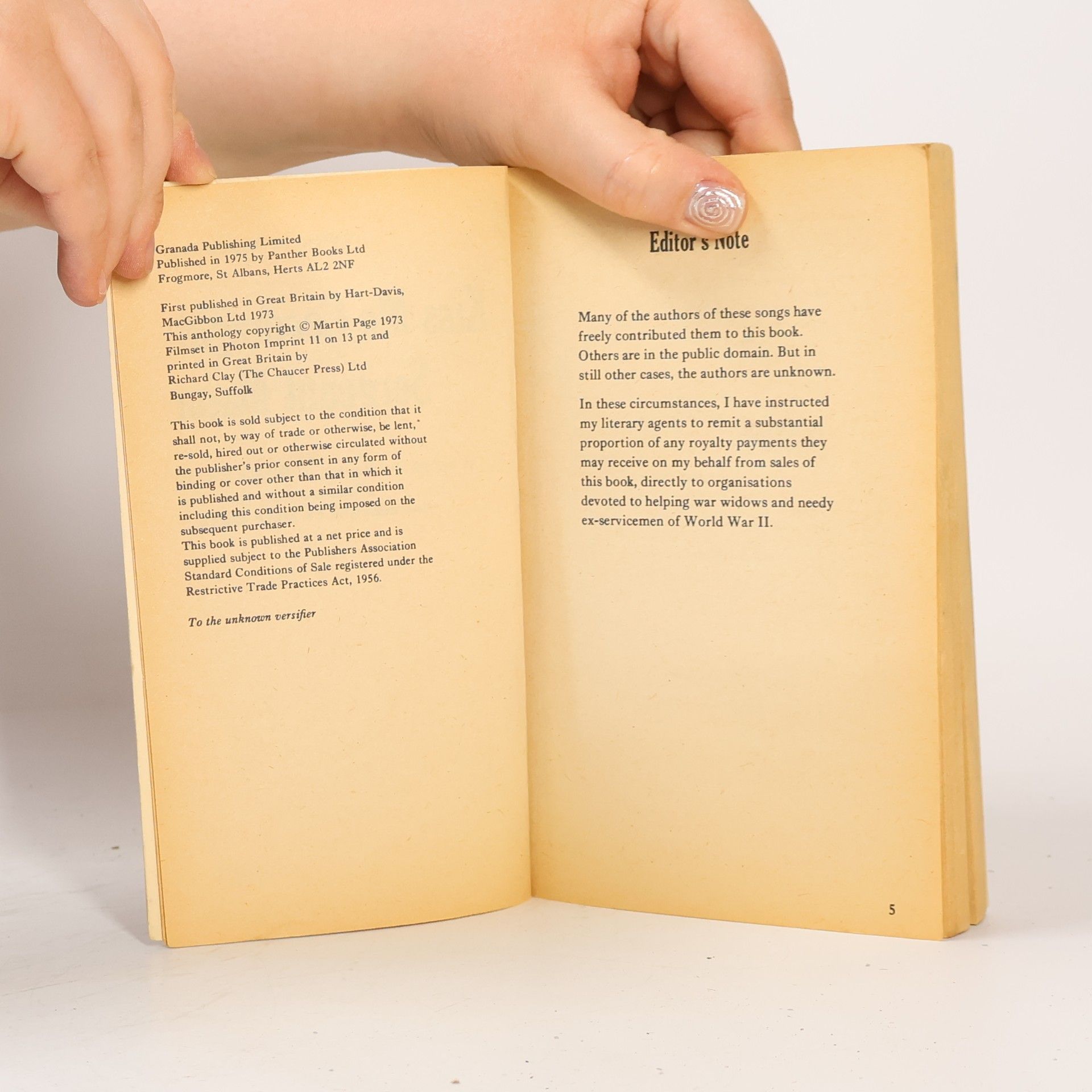 Martin Page The Songs and Ballads of World War II