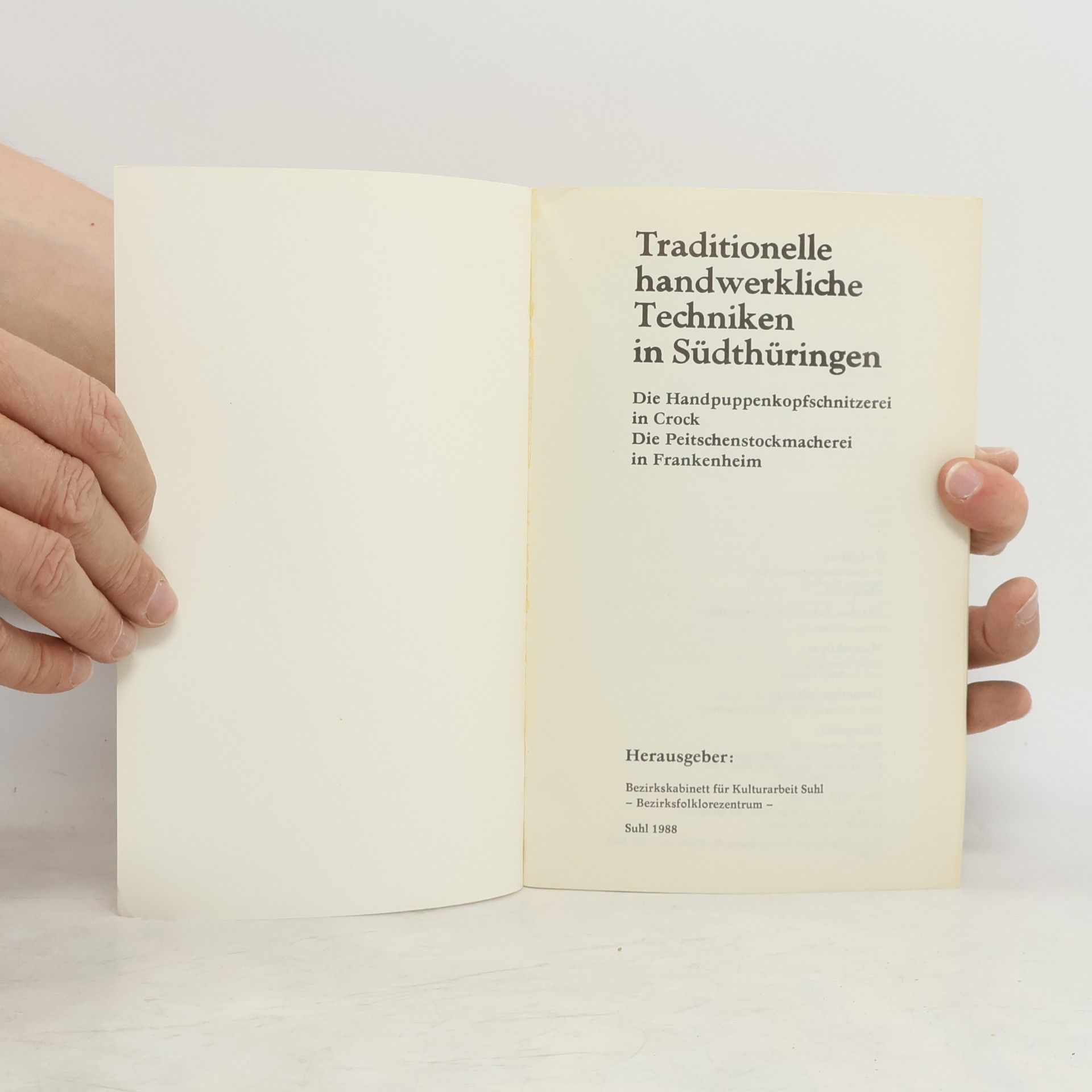 kolektiv Traditionelle handwerkliche Techniken in Südthüringen