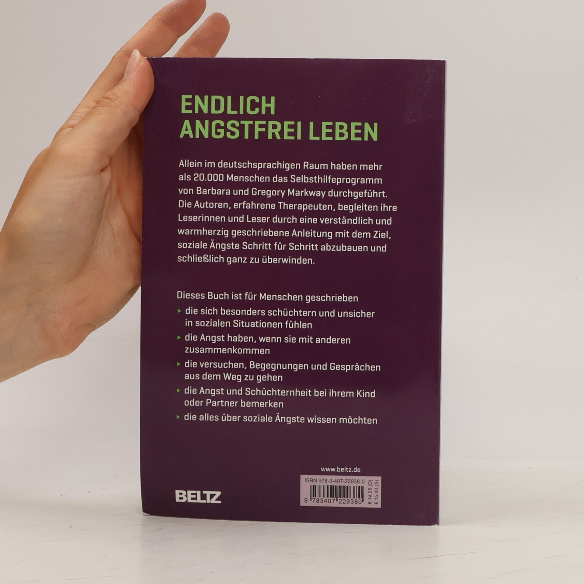Barbara G. Markway Frei von Angst und Schüchternheit