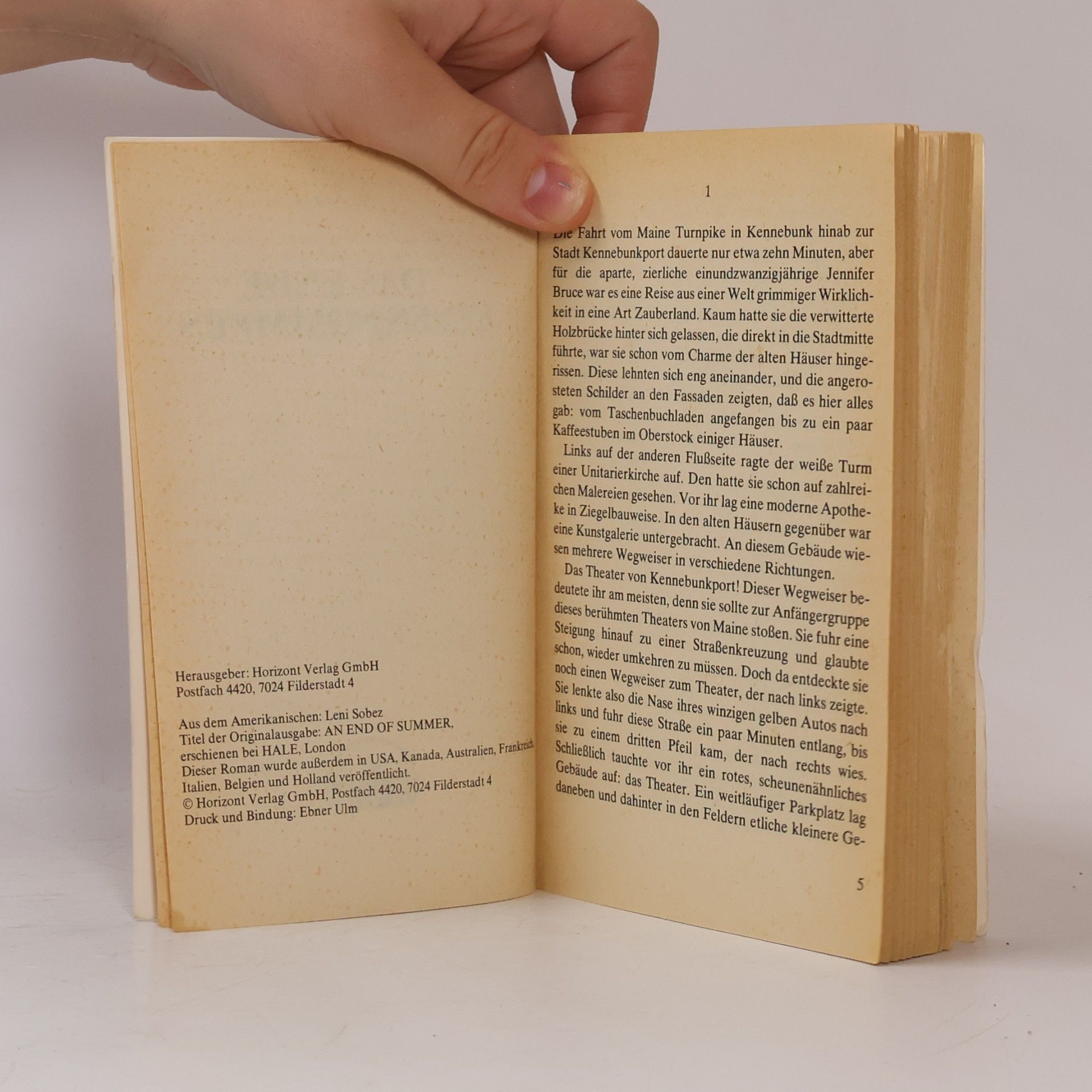 W. E. Ross Das Ende eines Sommers