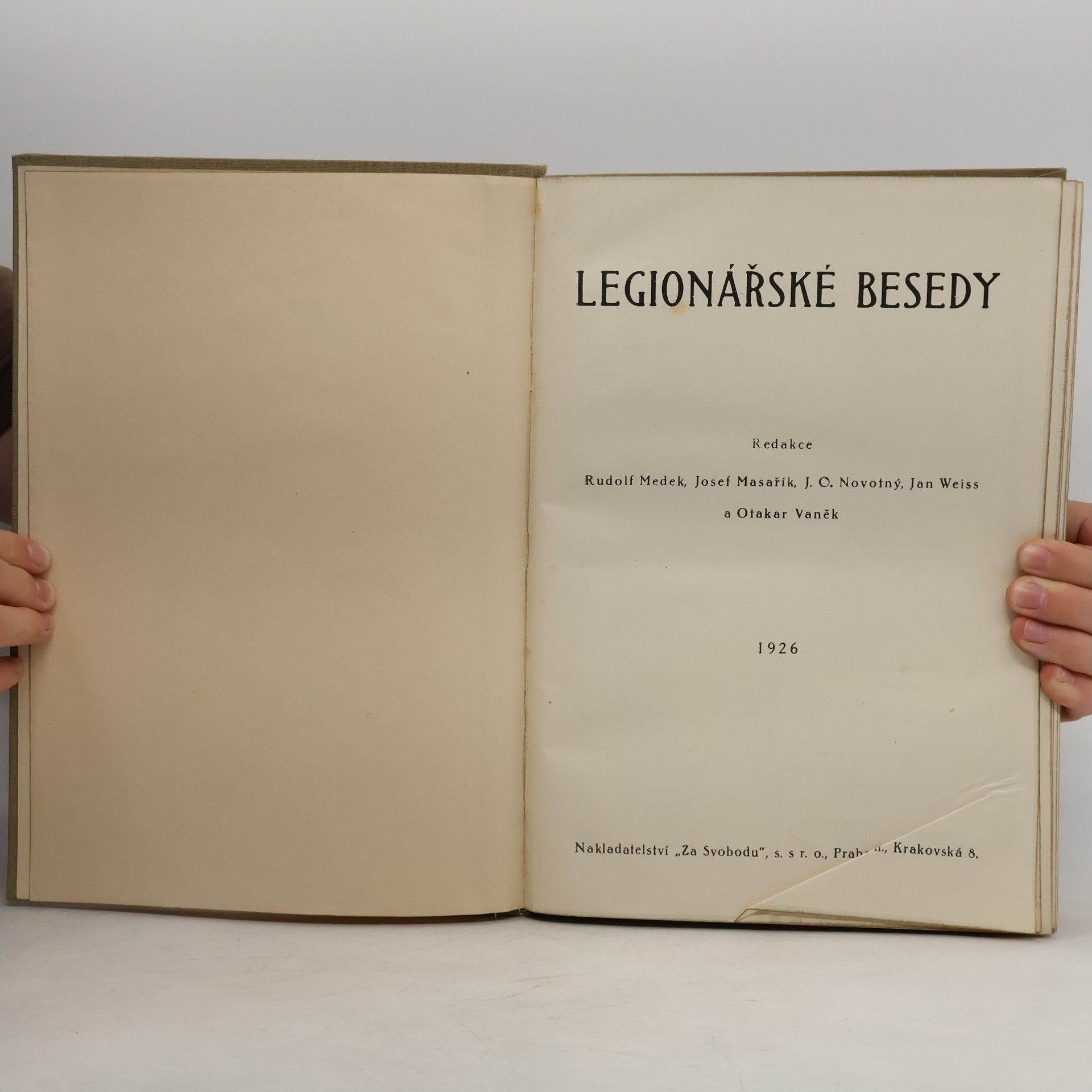 Rudolf Medek Legionářské besedy