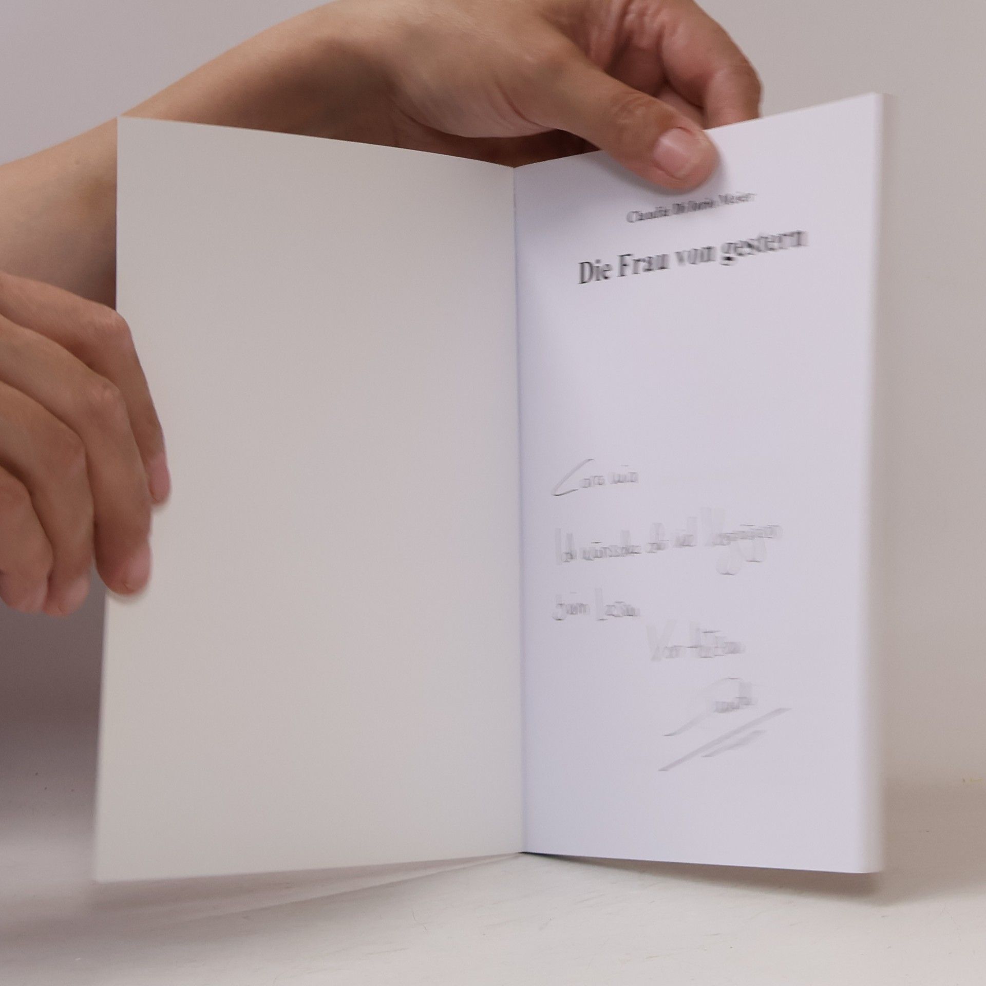 Claudia Di Iorio Meier Die Frau von gestern
