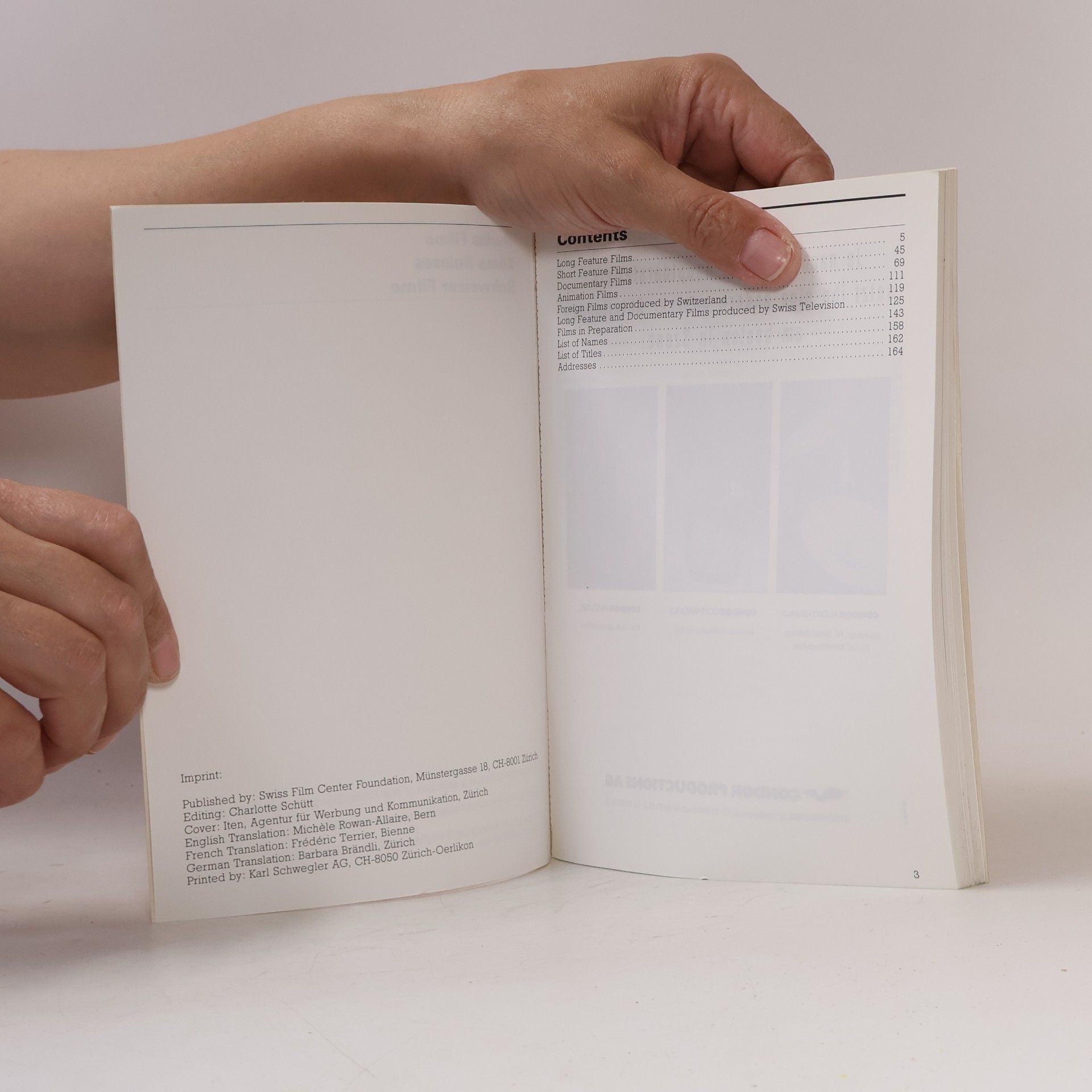 Autores varios Swiss Films 1990