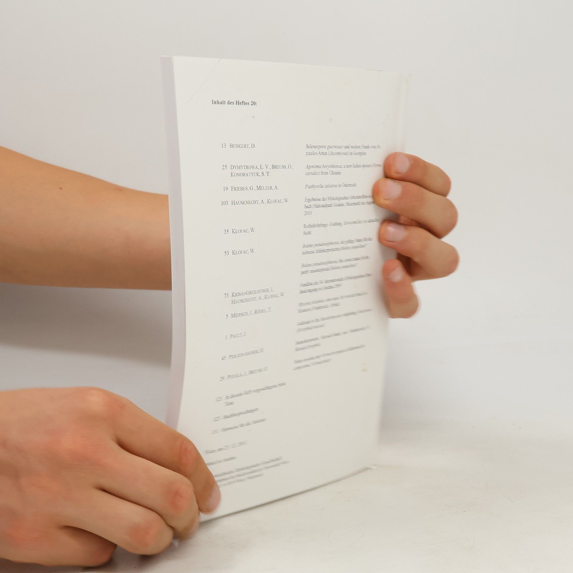 kolektiv Österreichische Zeitschrift für Pilzkunde 20