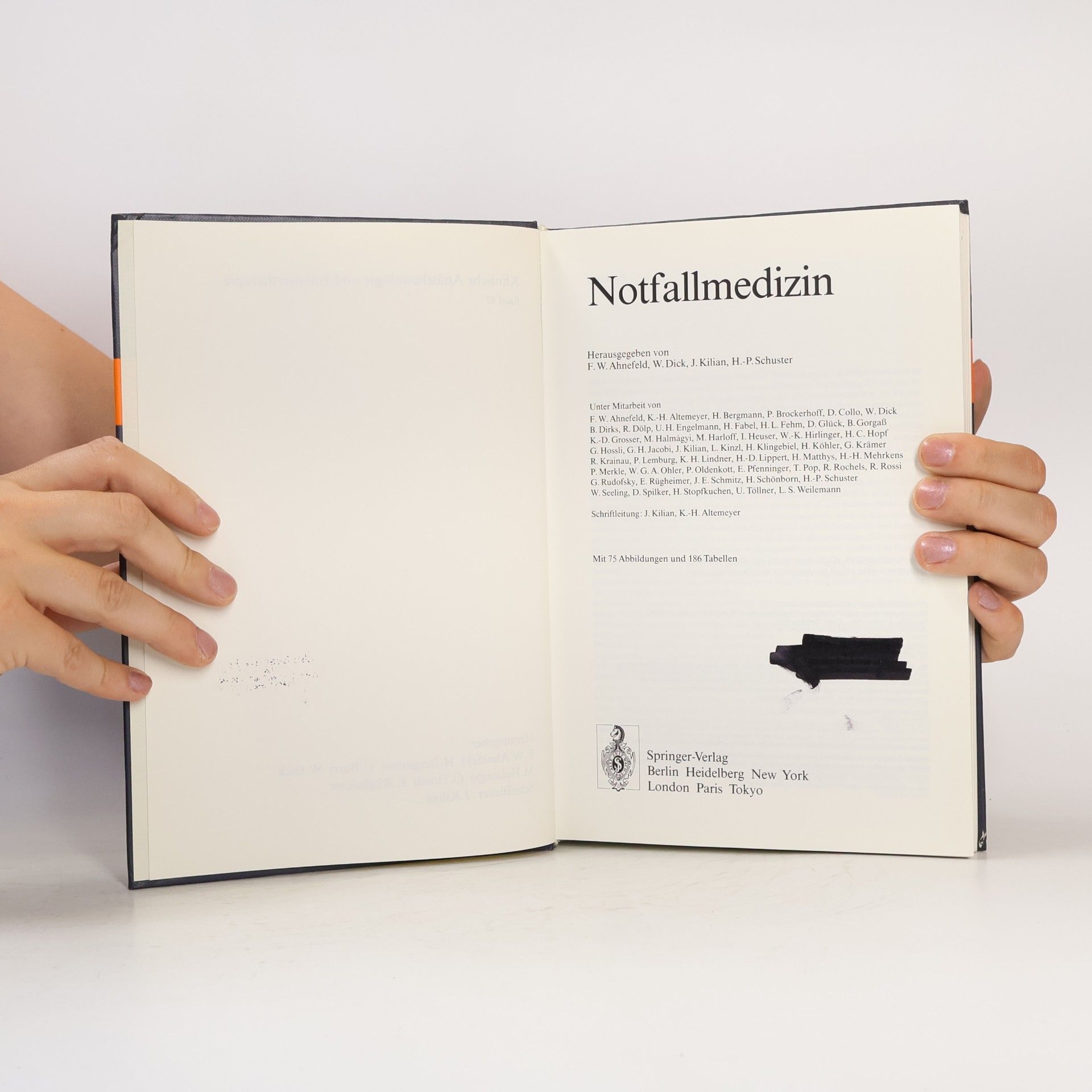 Friedrich Wilhelm Ahnefeld Springer-Lehrbuch - 30: Notfallmedizin