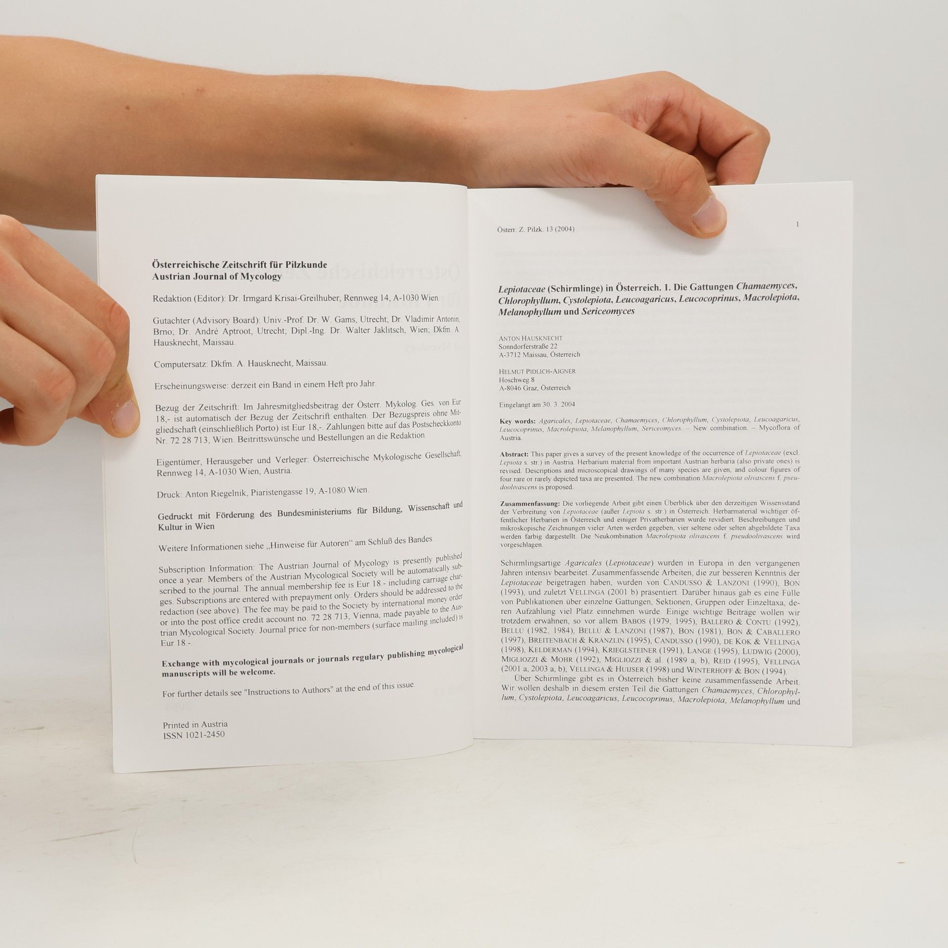 kolektiv Österreichische Zeitschrift für Pilzkunde 13