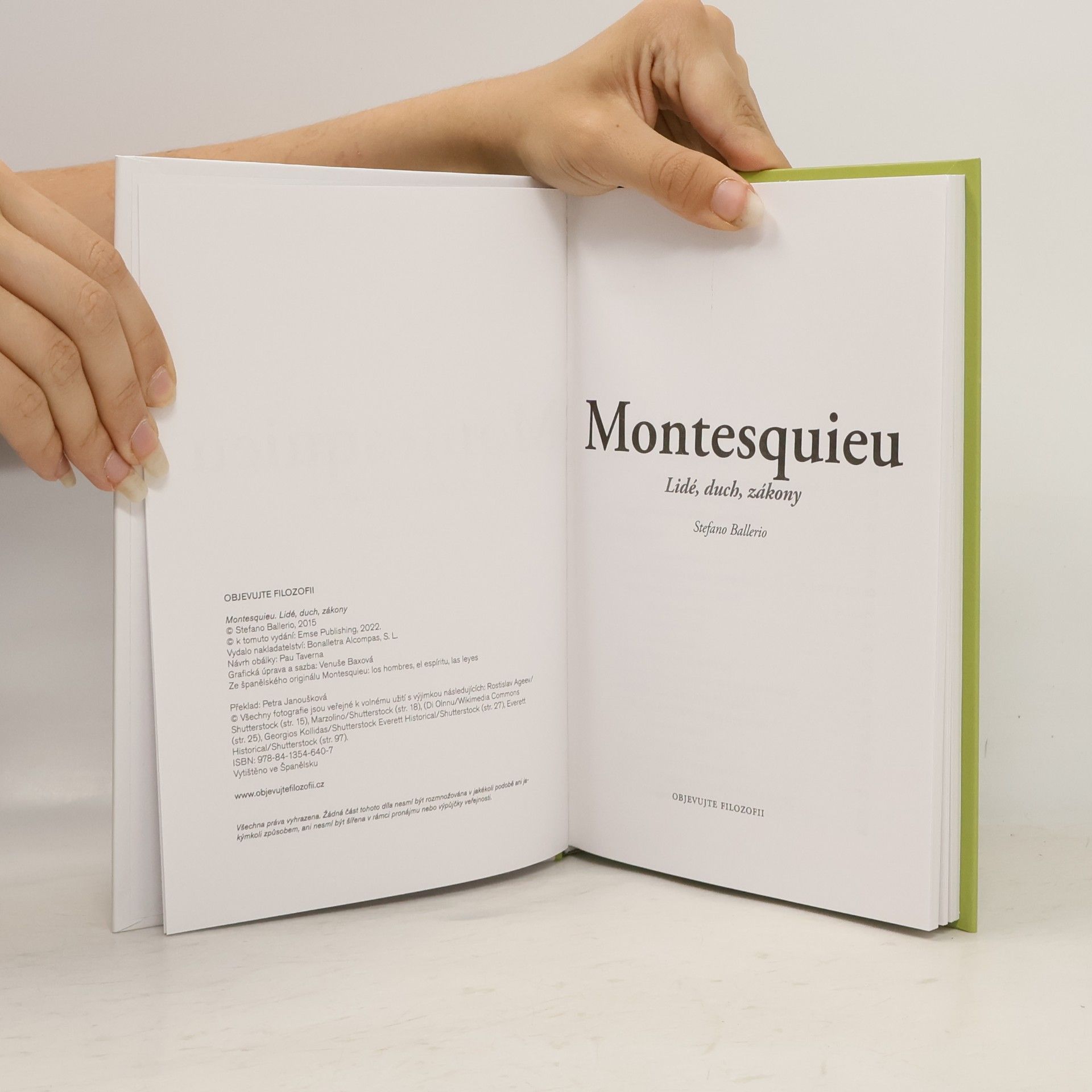 Stefano Ballerio Montesquieu. Lidé, duch, zákony