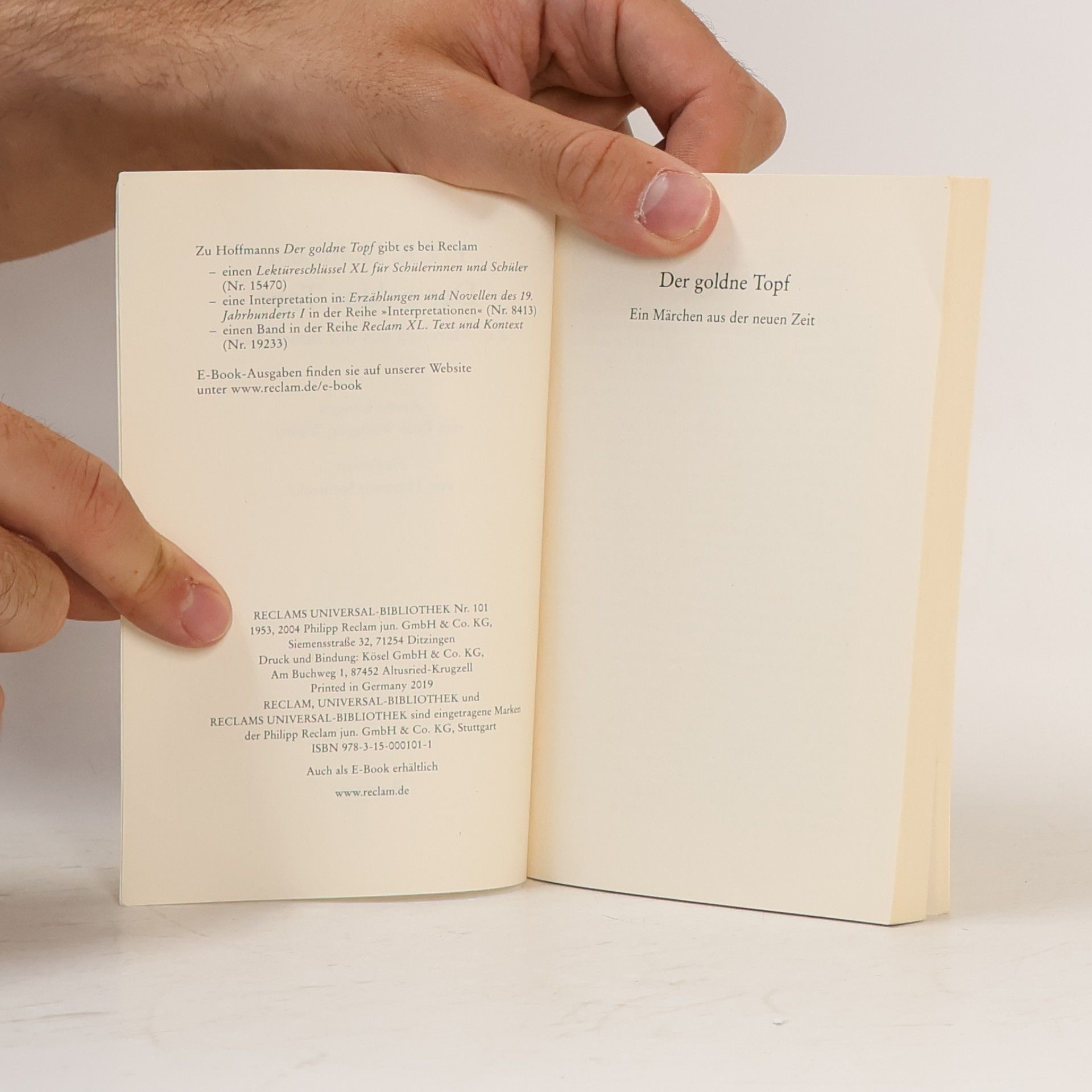 E. T. A. Hoffmann Der Goldne Topf