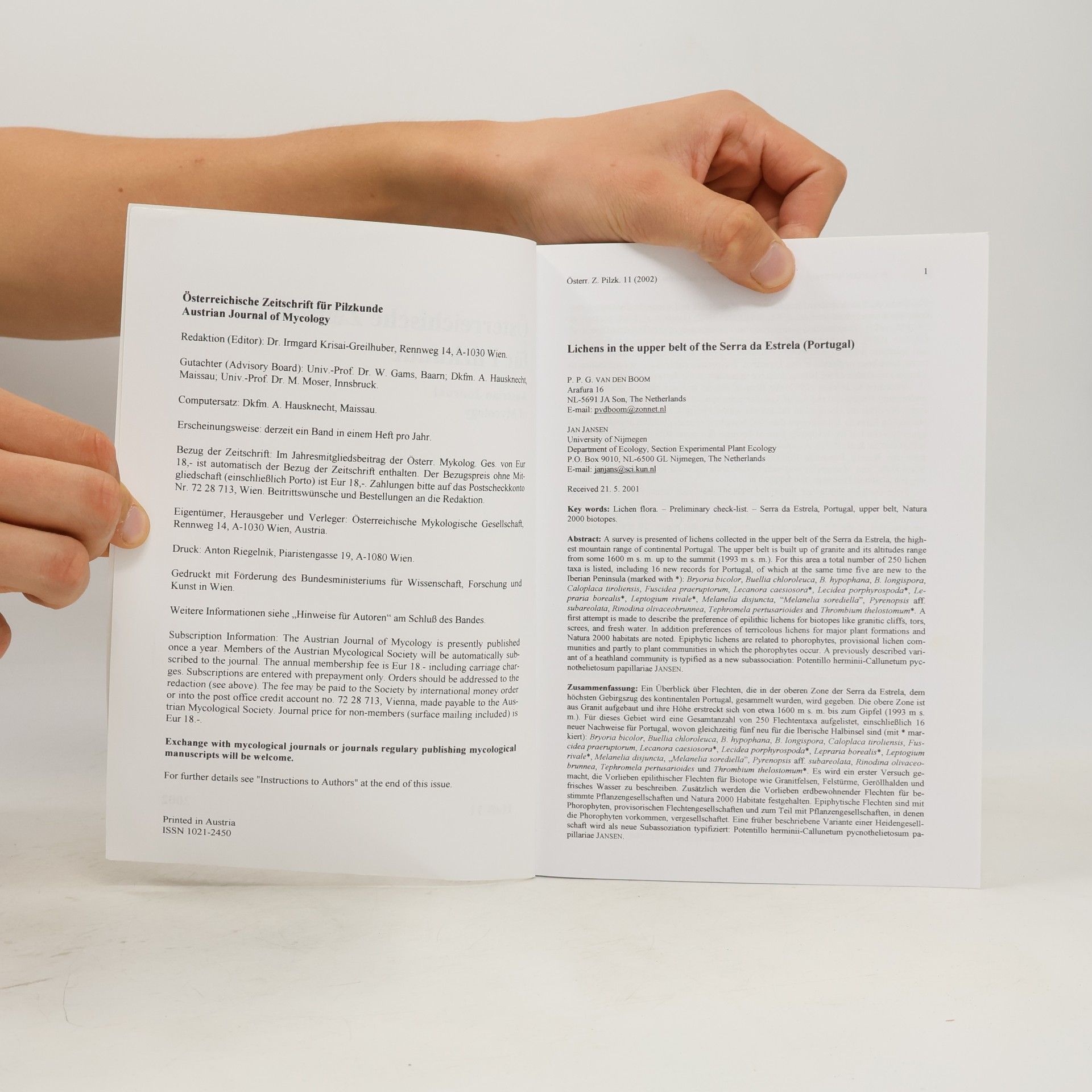 kolektiv Österreichische Zeitschrift für Pilzkunde 11