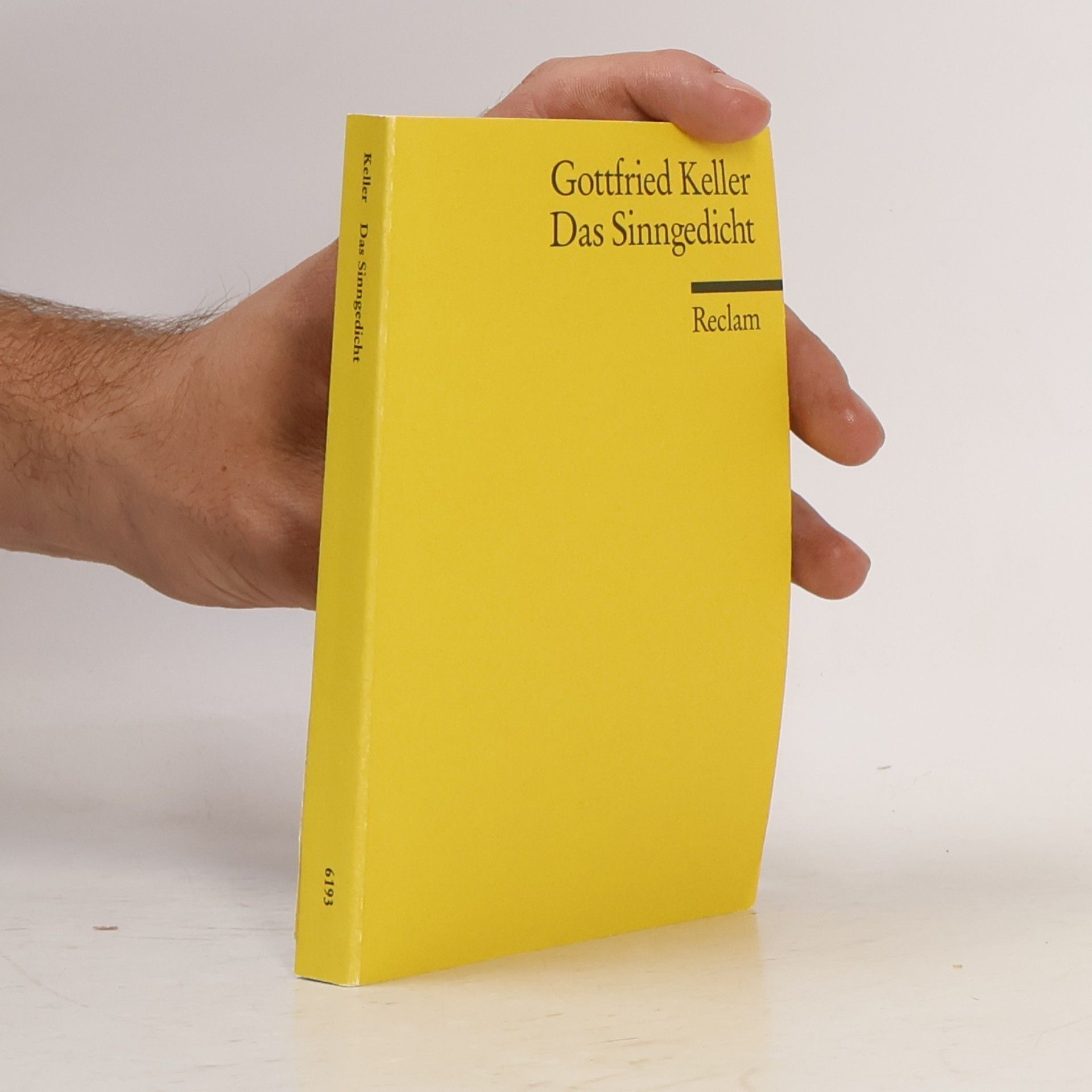 Gottfried Keller Das Sinngedicht