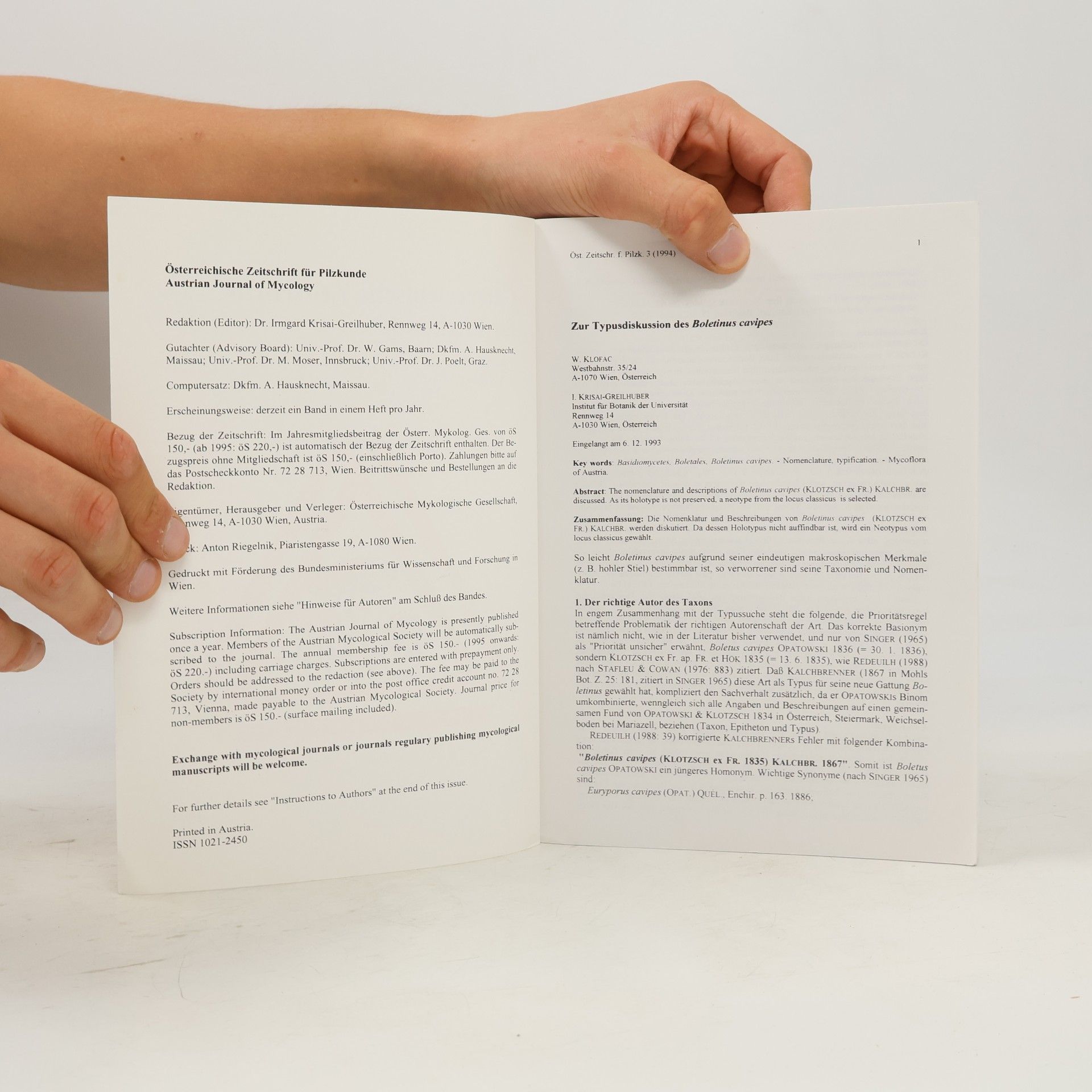 kolektiv Österreichische Zeitschrift für Pilzkunde 3