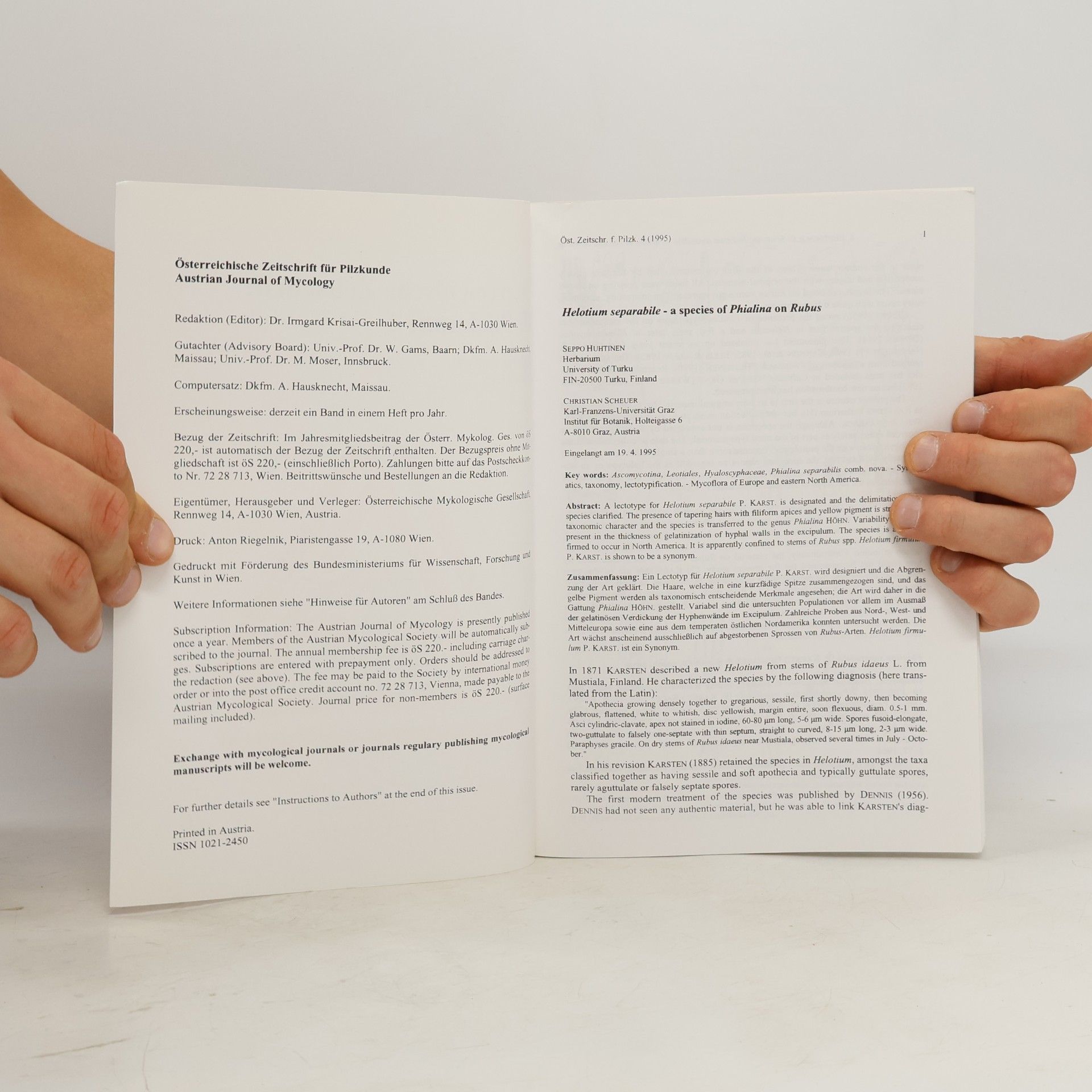 kolektiv Österreichische Zeitschrift für Pilzkunde 4