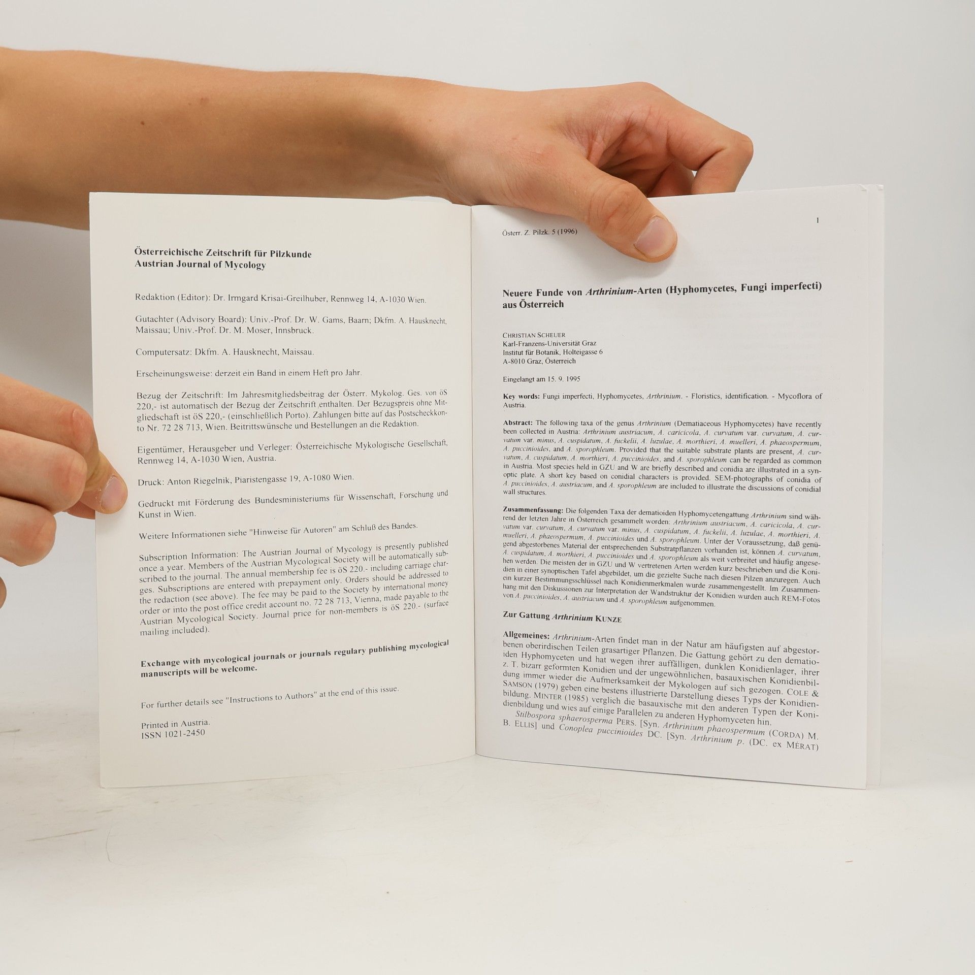 Various authors Österreichische Zeitschrift für Pilzkunde 5