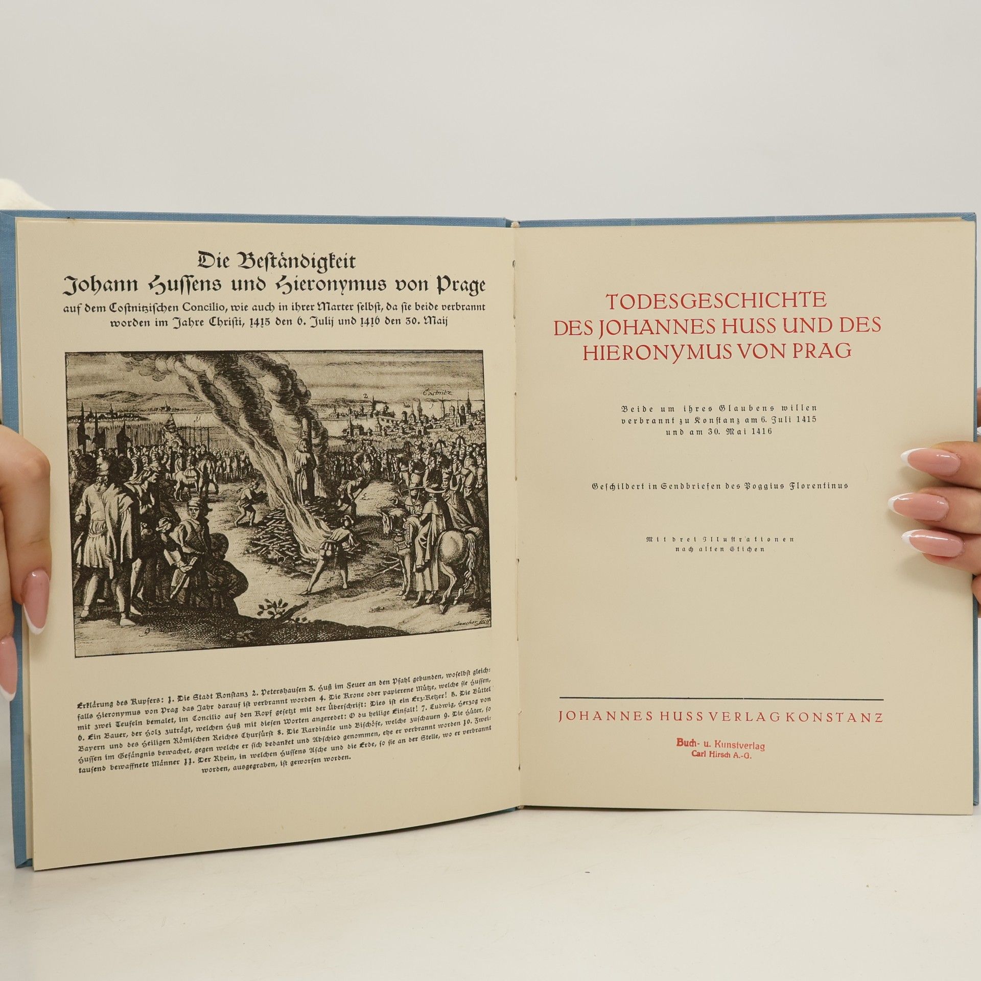 Poggio Bracciolini Todesgeschichte des Johannes Huss und des Hieronymus von Prag