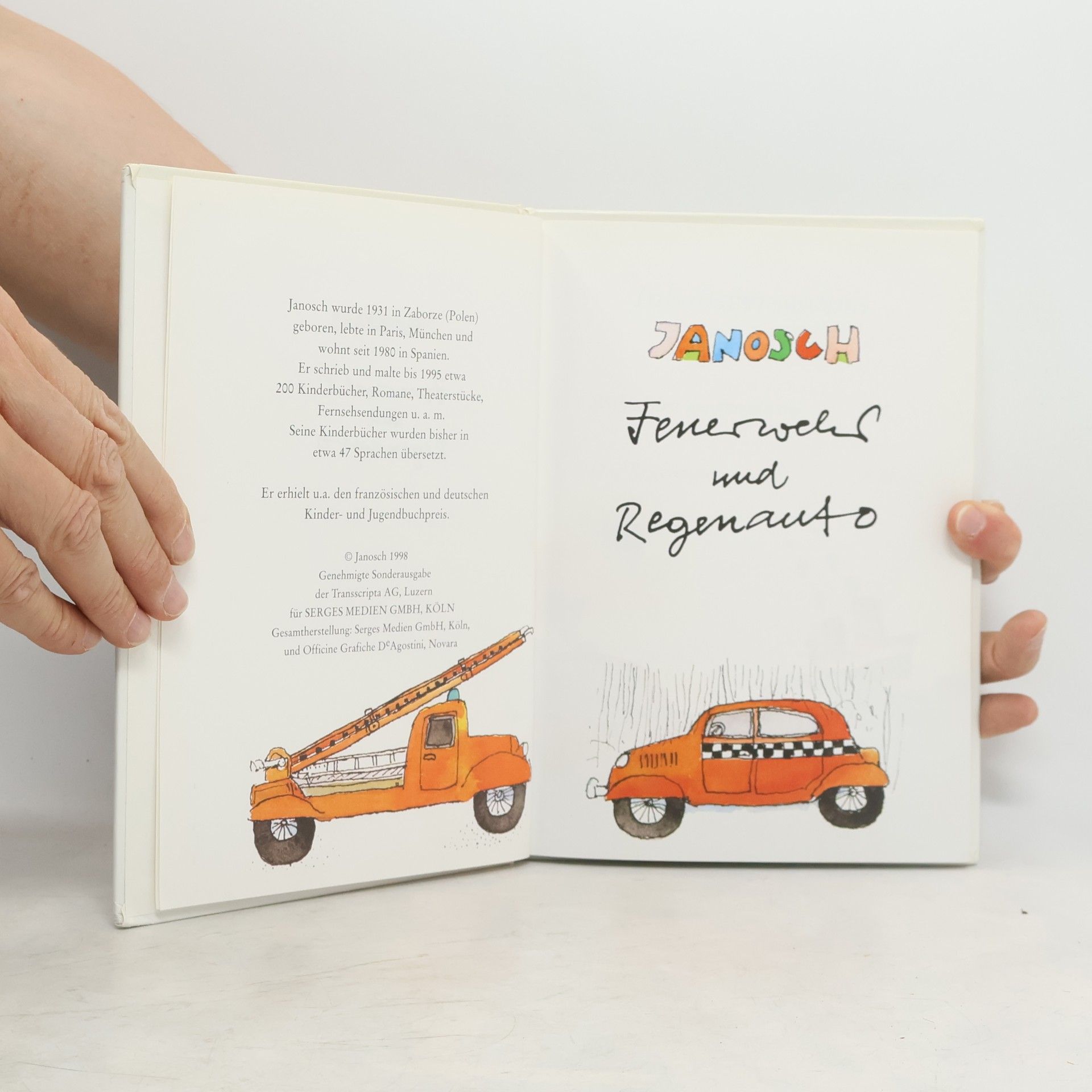 Janosch Feuerwehr und Regenauto