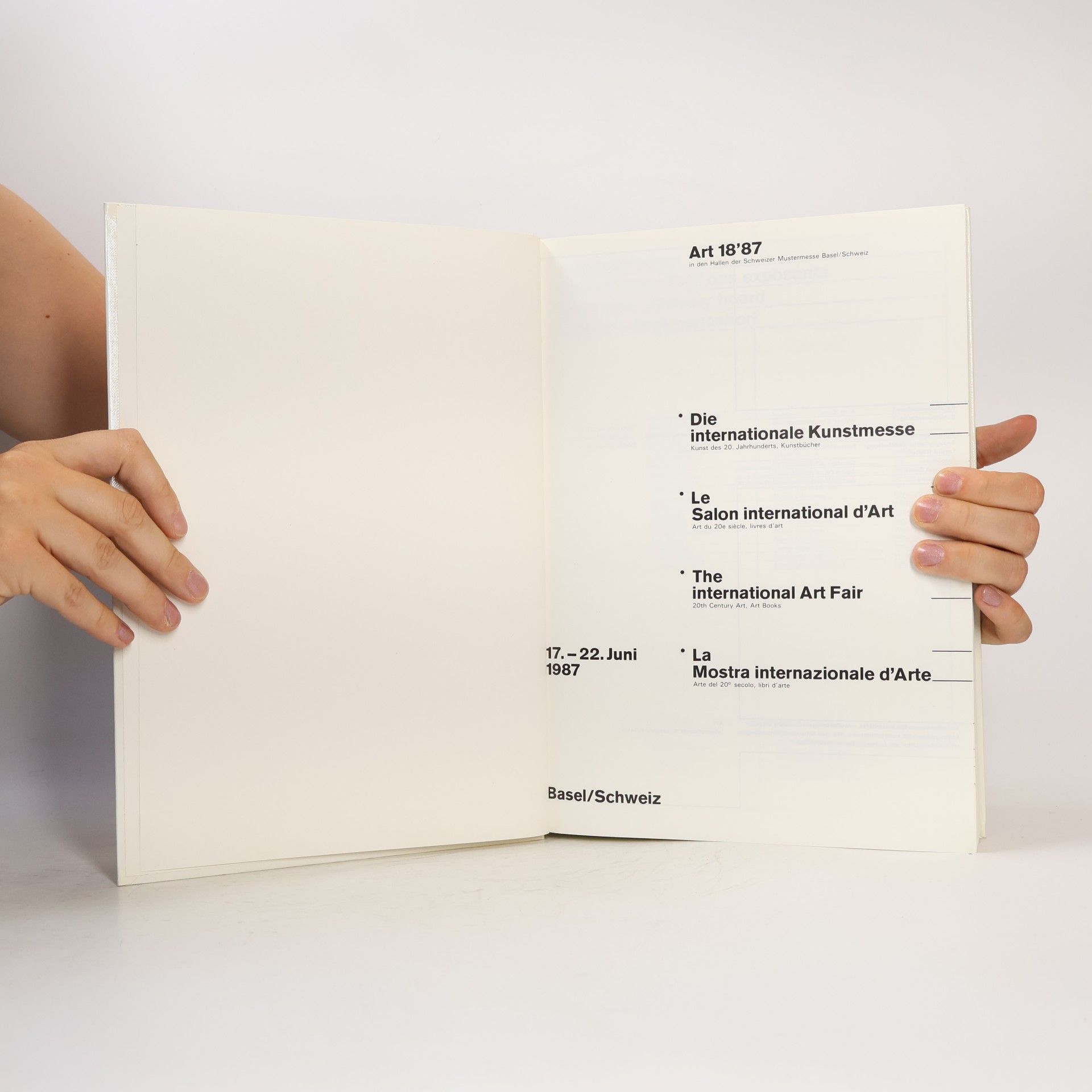Autores varios Die Internationale Kunstmesse. Art 18´87