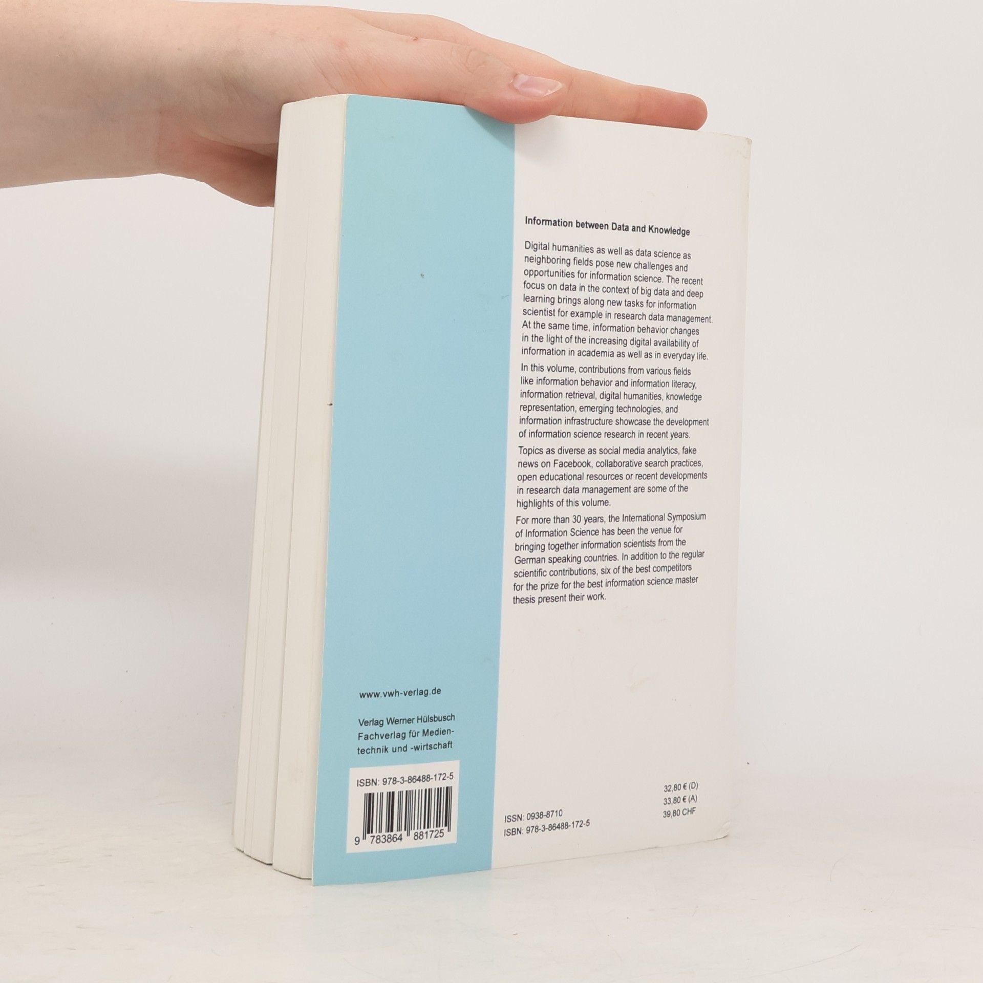 Thomas A. Schmidt Schriften zur Informationswissenschaft - 74: Information Between Data and Knowledge
