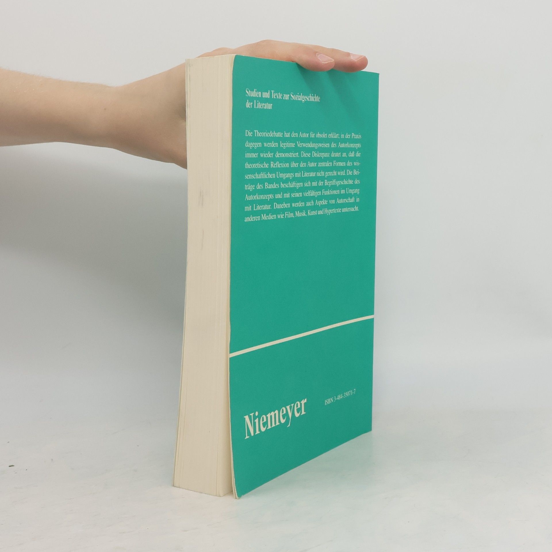 Fotis Jannidis Studien und Texte zur Sozialgeschichte der Literatur - 71: Rückkehr des Autors