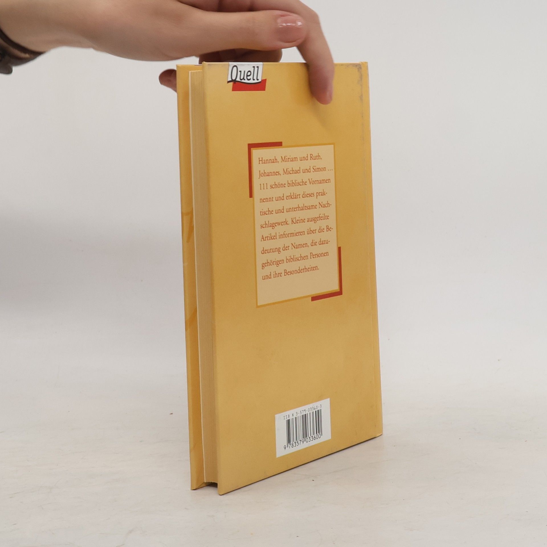 Dirk Rose Die 111 schönsten biblischen Vornamen